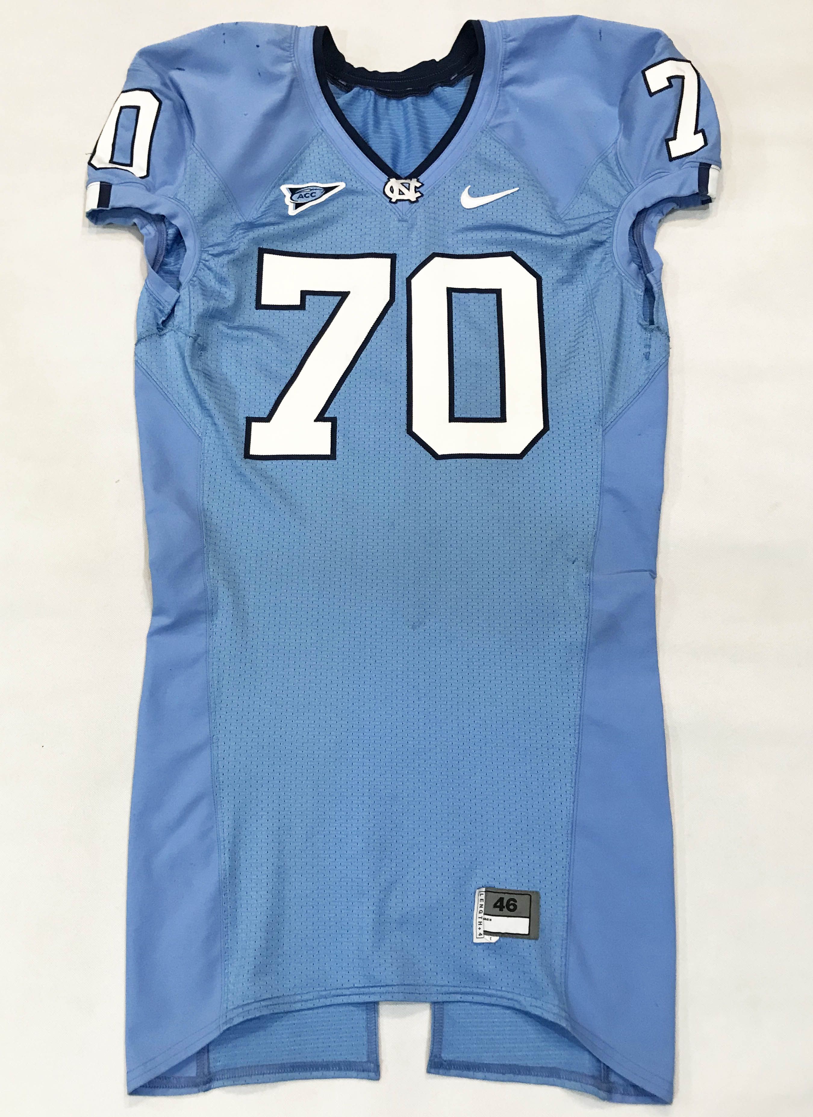 image of Nike Unc North Carolina Tar Heels 70 Football Game Jersey in Blue, Men's (Size Medium)