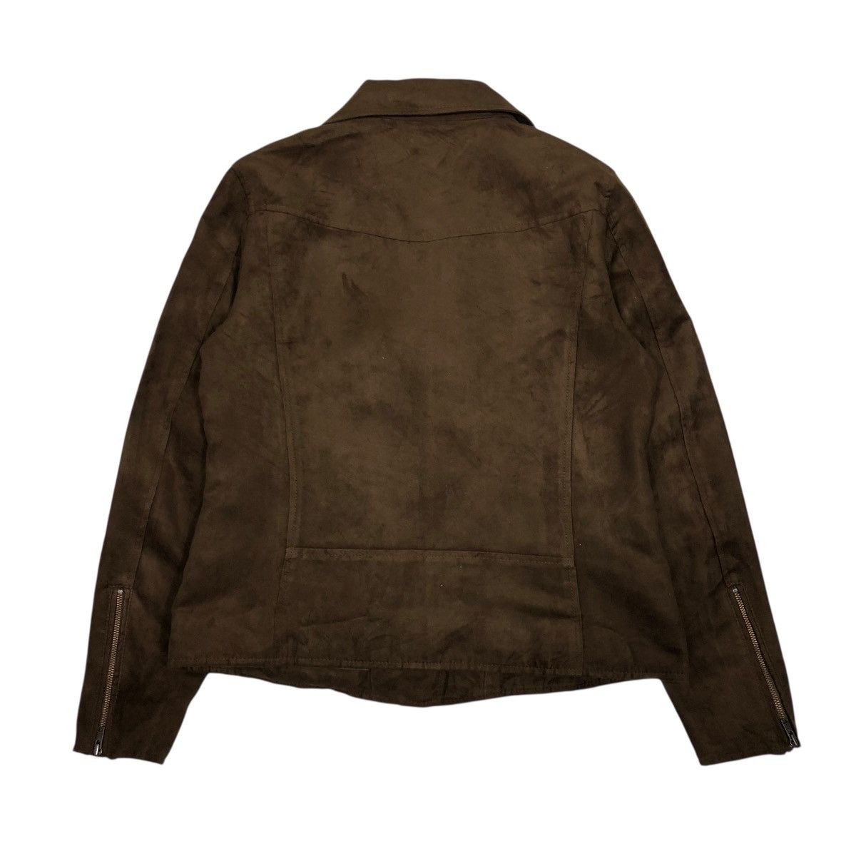 Japanese Brand 🔥CROPPED SUEDE SOFT JACKET DOUBLE COLLAR UNIQLO ISSEY MIYAKE Size US S / EU 44-46 / 1 - 2 Thumbnail