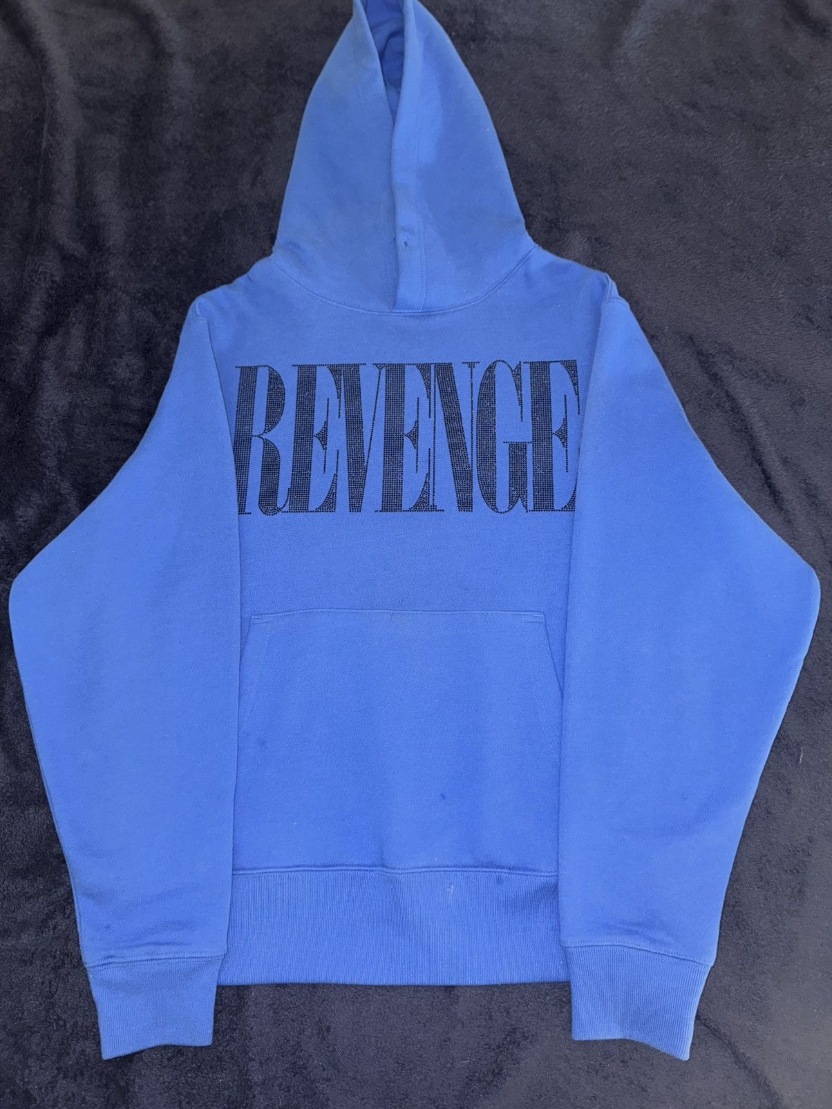 Revenge BLUE REVENGE RHINESTONE HOODIE Size US M / EU 48-50 / 2 - 1 Thumbnail