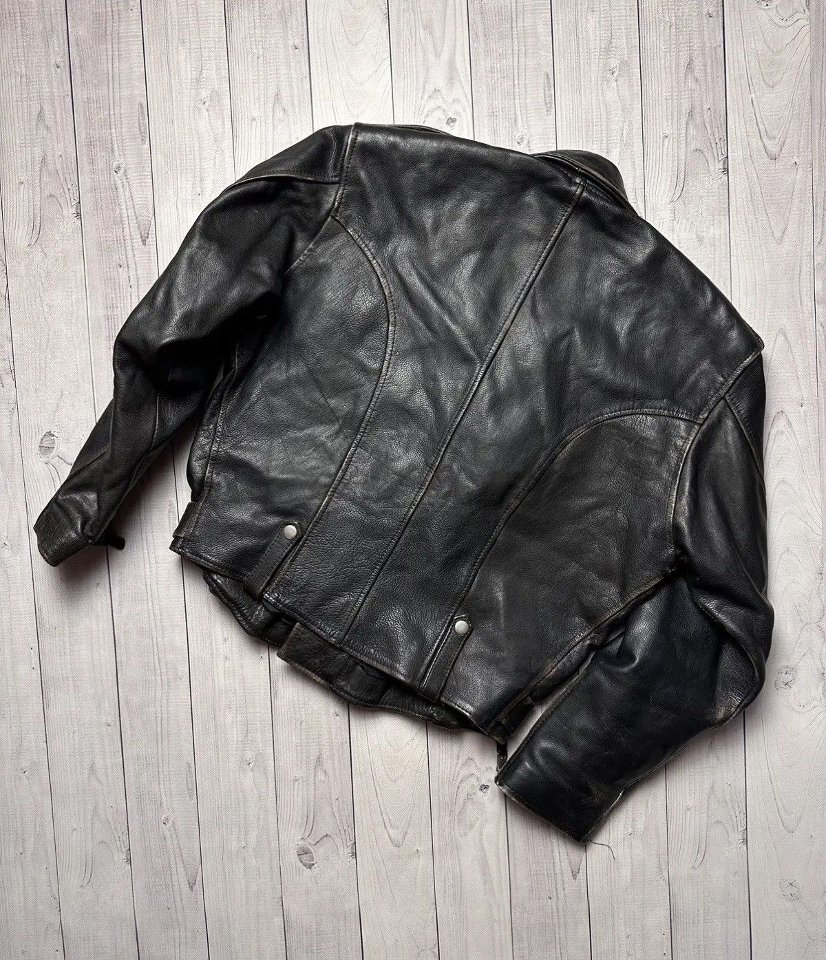 greco Giovanni by H. Greco Leather Jacket vintage brown fade Size M / US 6-8 / IT 42-44 - 9 Thumbnail
