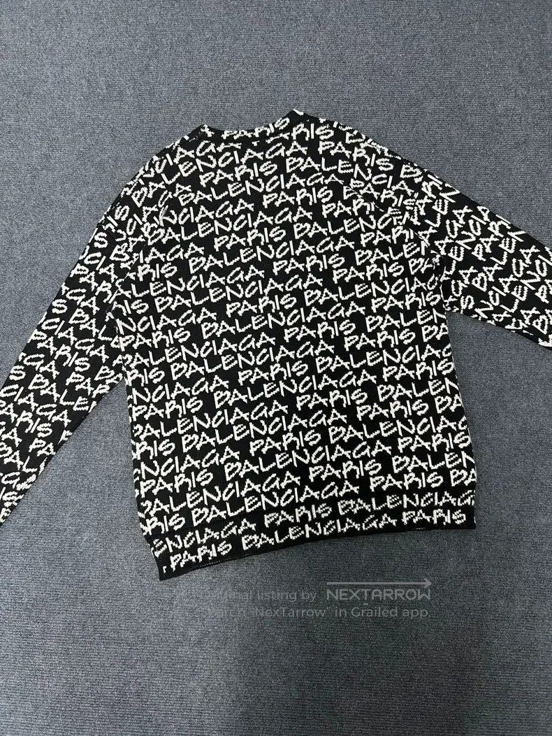 Balenciaga Balenciaga Letter Print Round Neck Sweater Size US S / EU 44-46 / 1 - 2 Thumbnail