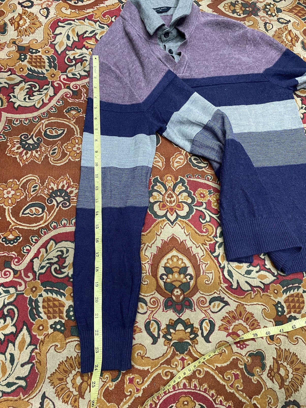 If Six Was Nine × Japanese Brand × Le Grande Bleu (L.G.B.) crazy double layer knitted rare bruno baffi Size US M / EU 48-50 / 2 - 9 Thumbnail