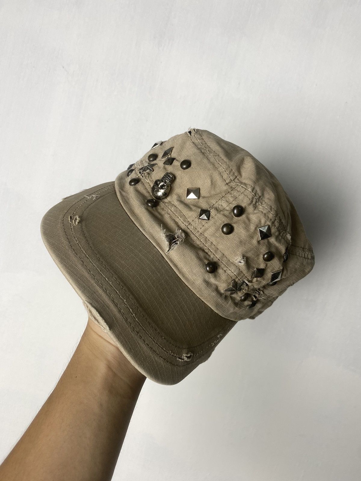 Beauty Beast × Hysteric Glamour × If Six Was Nine Cadet Distressed Studded Hat Size ONE SIZE - 1 Thumbnail