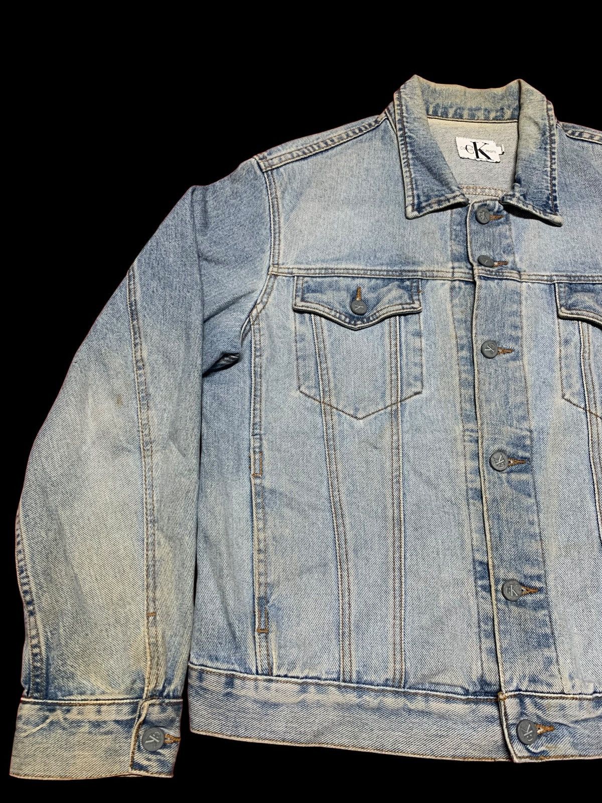 Calvin Klein Vintage Calvin Klein Denim Jacket Size US L / EU 52-54 / 3 - 3 Thumbnail