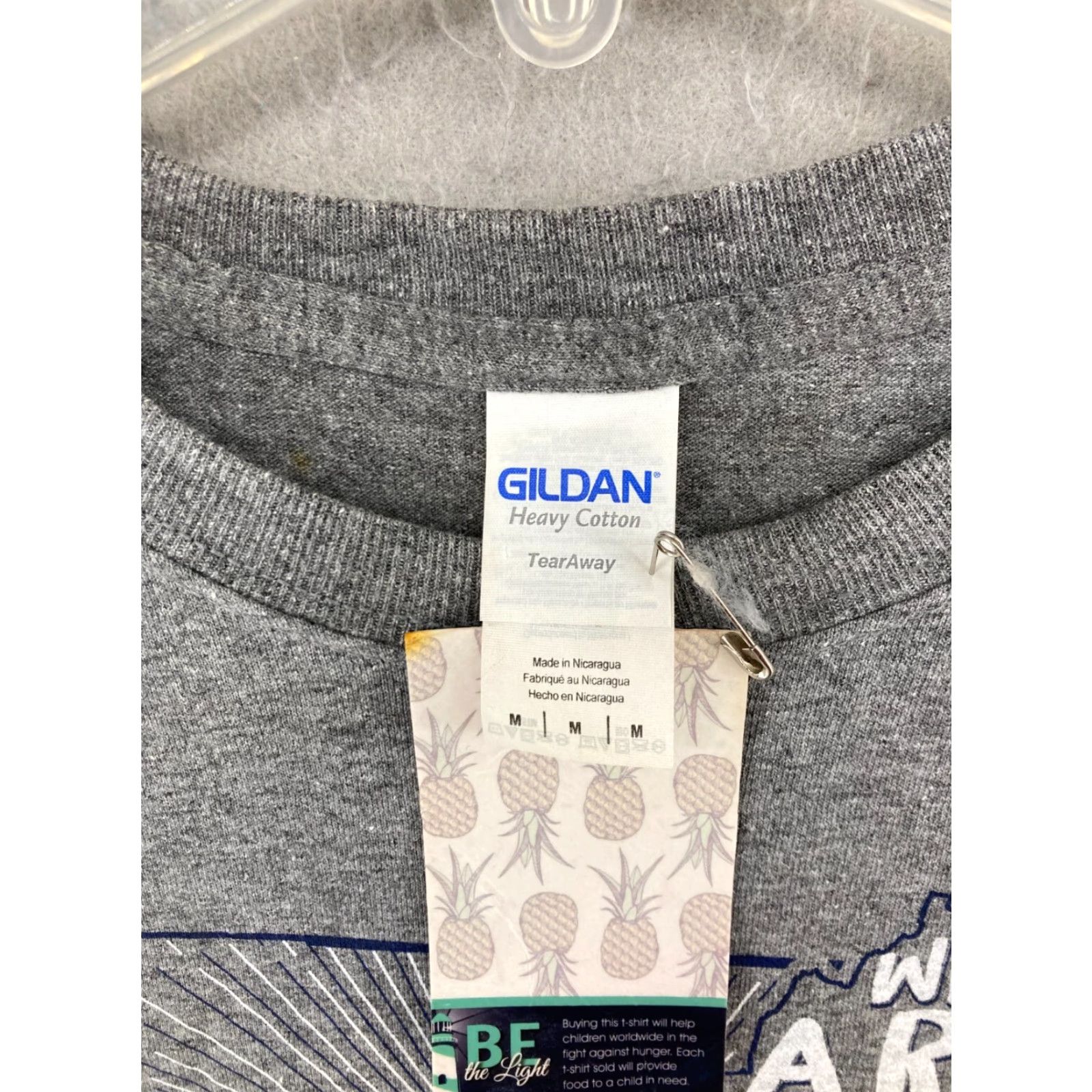 Gildan Be The Light Womens T-Shirt Medium Gray We Are Stronger Together NWT Size M / US 6-8 / IT 42-44 - 5 Thumbnail