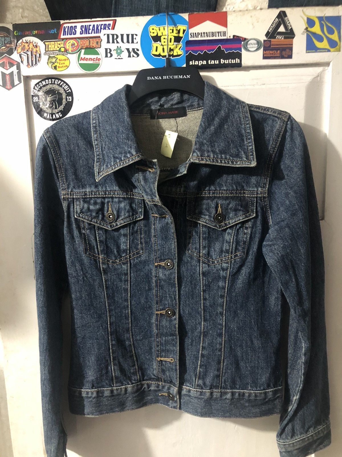 Japanese Brand DENIM JACKET x DONA MARIE BLUE DENIM Size XXS / US 00 / IT 34 - 1 Thumbnail