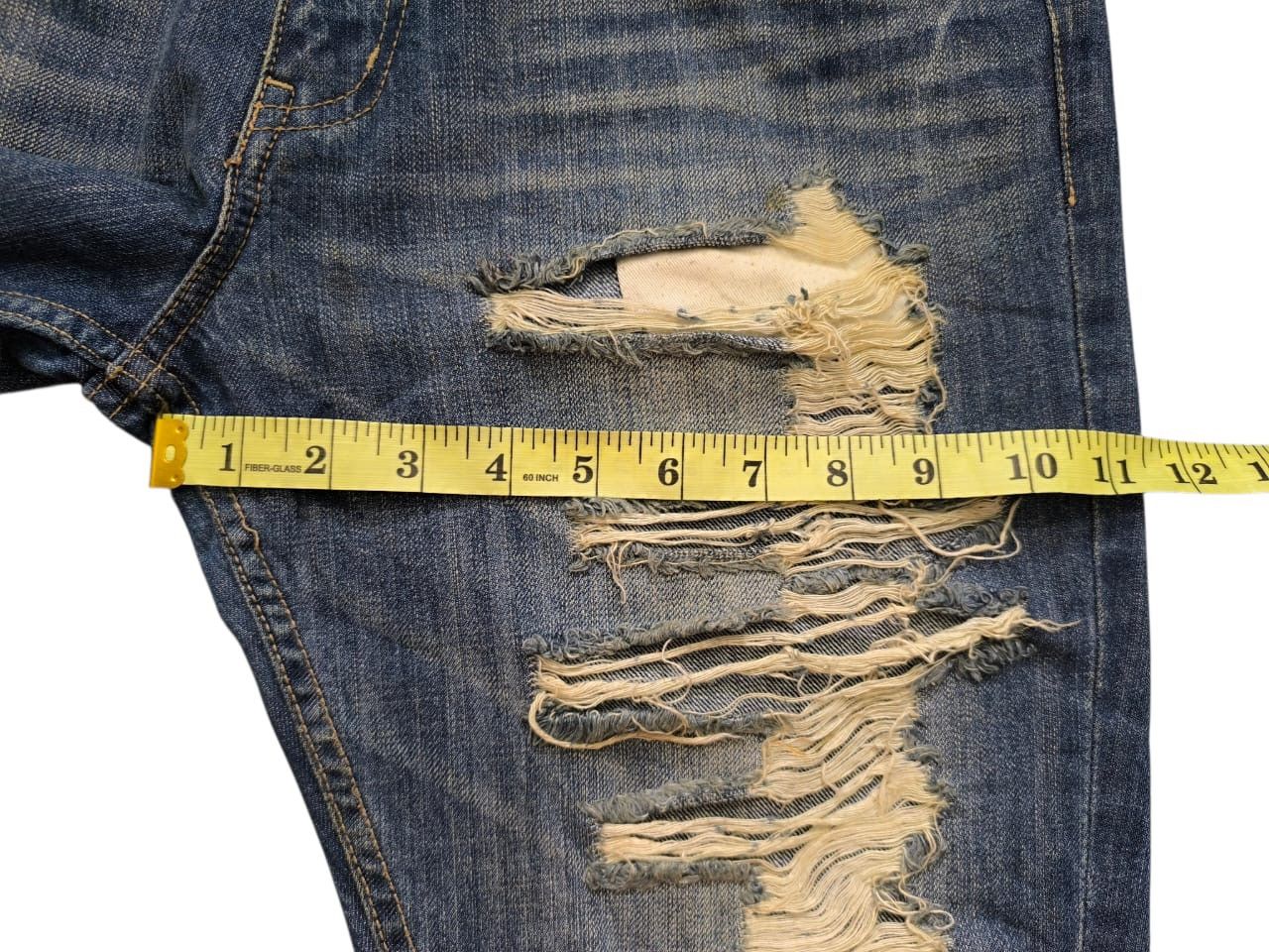 Japanese Brand PPFM Super Distressed Denim Size US 32 / EU 48 - 11 Thumbnail