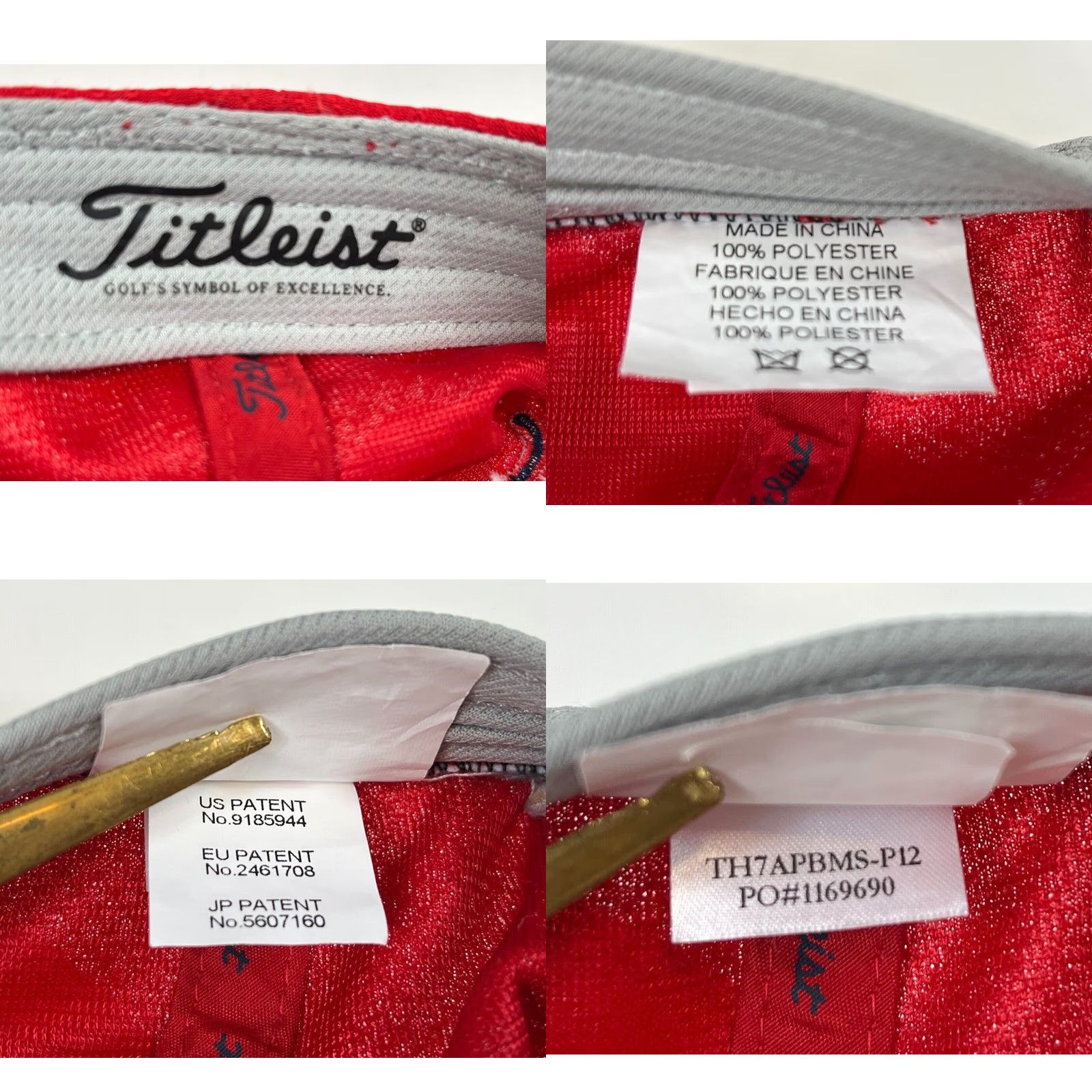 Titleist Titleist Men’s Performance Golf Strapback Hat Cap Size ONE SIZE - 9 Thumbnail