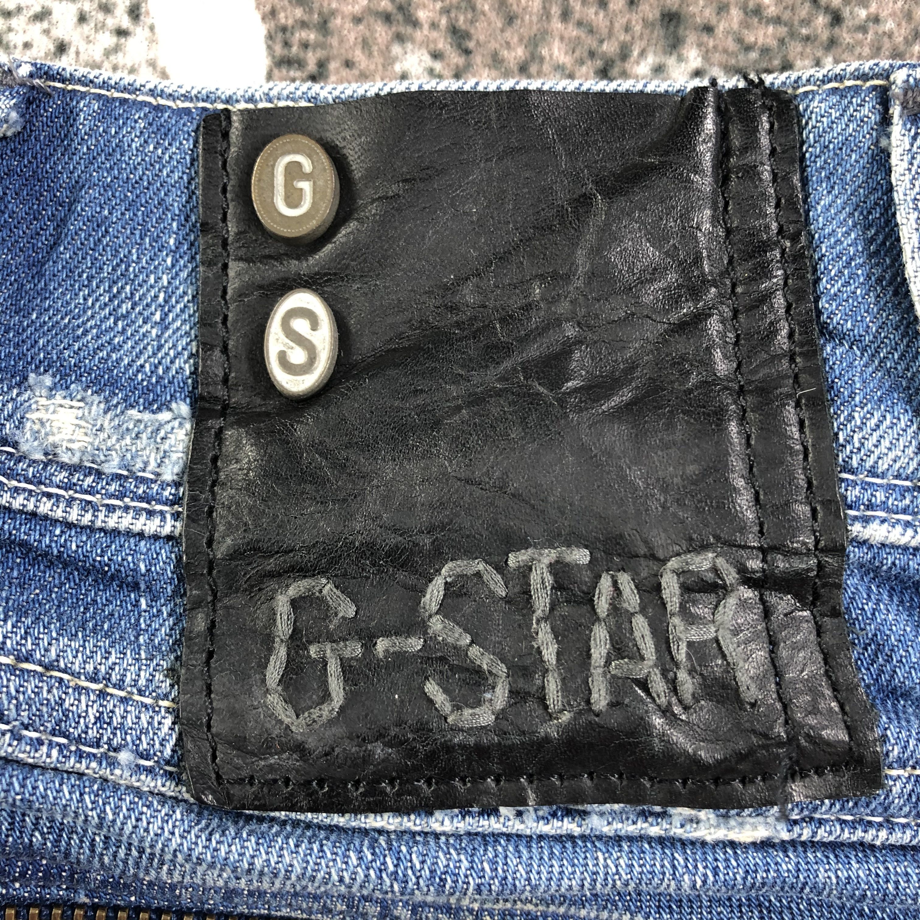 G-Star G Star Raw Jeans Skinny Distressed Denim KJ1593 Size 24" / US 00 / IT 34 - 5 Thumbnail