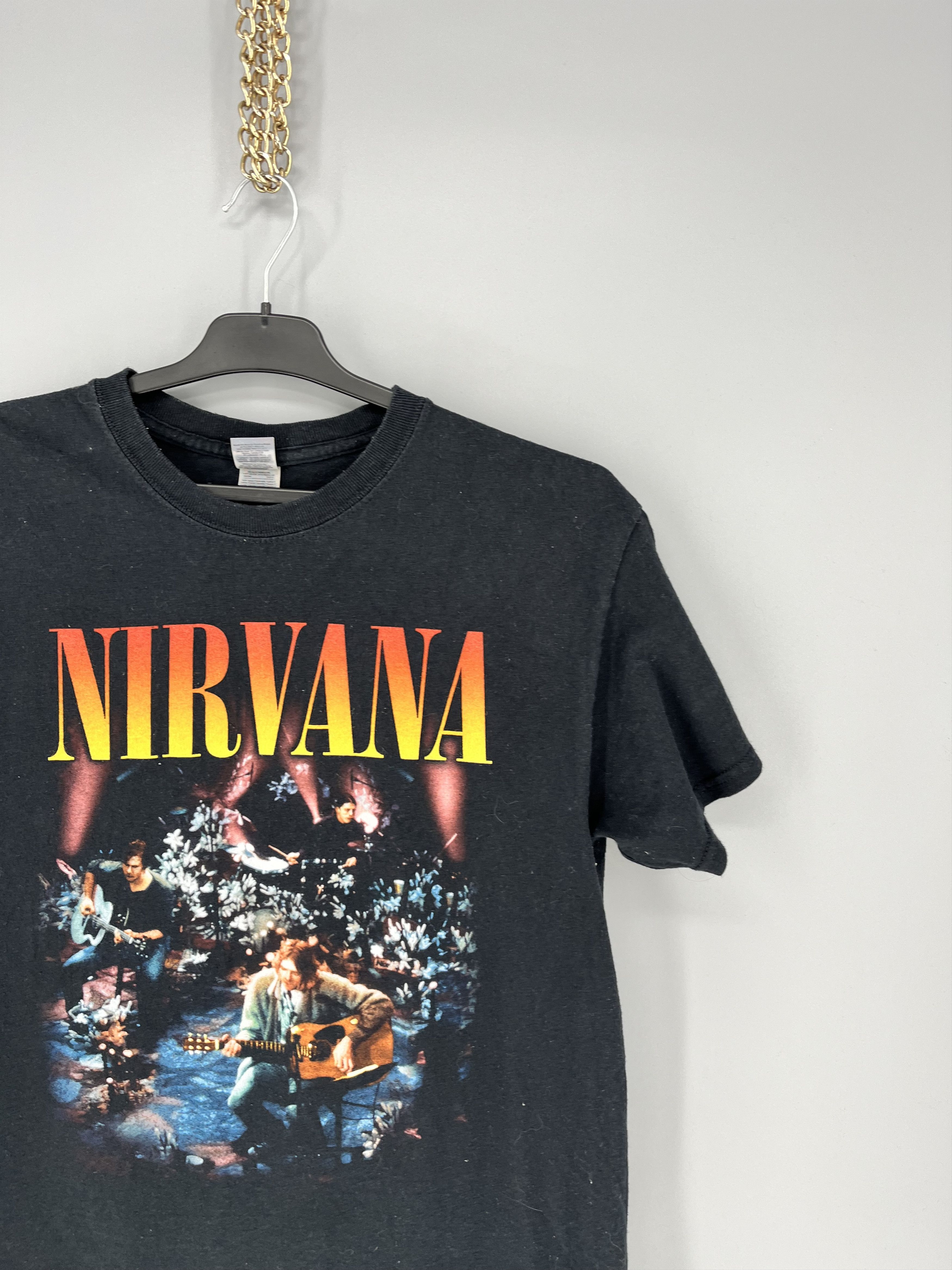 Band Tees × Vintage Vintage Y2K Nirvana Kurt Cobain Tee Print Band Tour Rock Size US M / EU 48-50 / 2 - 5 Thumbnail