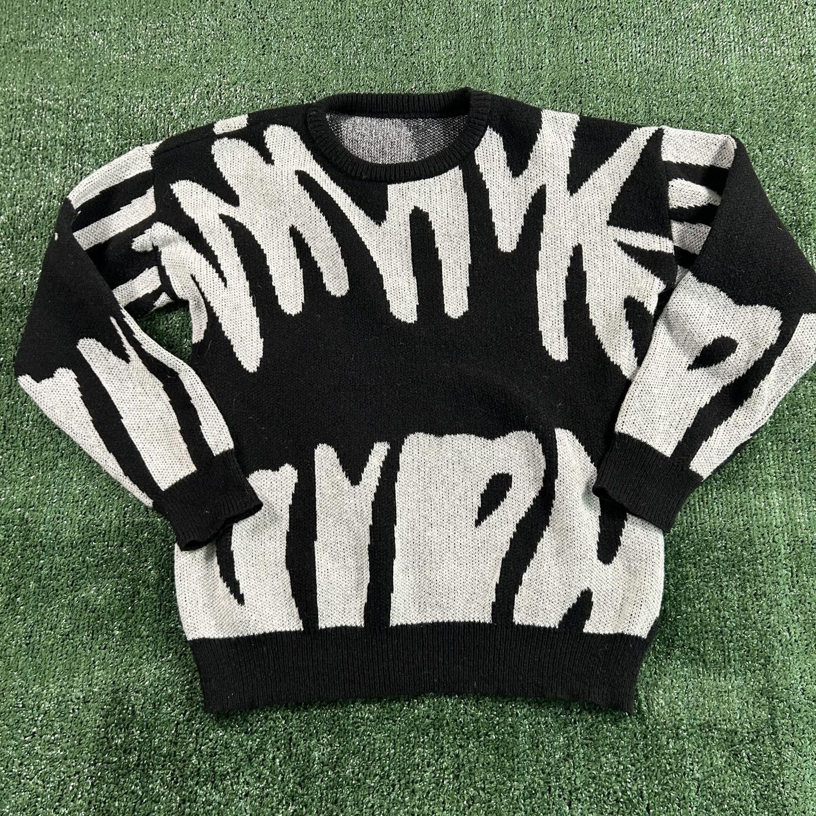 Other Men’s Black and White Patterned Sweater size m Size US M / EU 48-50 / 2 - 1 Thumbnail