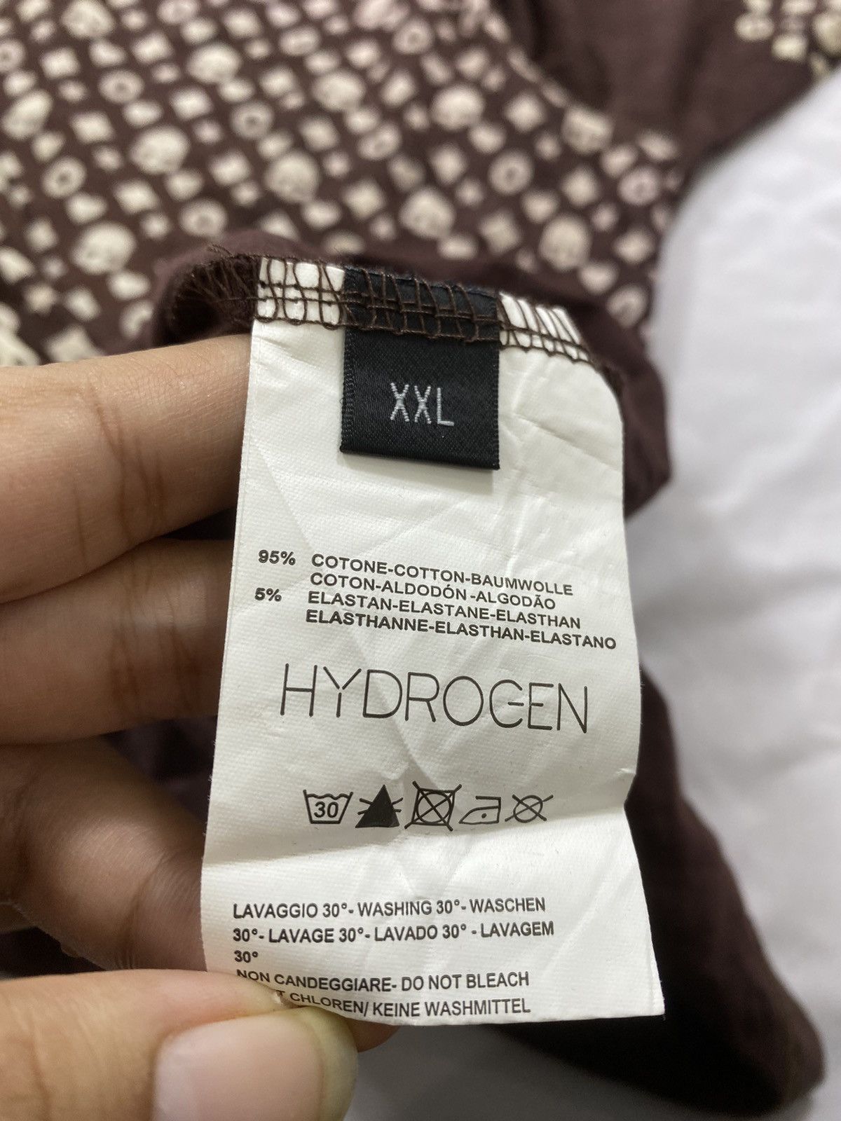 HYDROGEN Japanese gothic skull Hysdrogen long sleeve ifsix lgb style Size US M / EU 48-50 / 2 - 6 Thumbnail