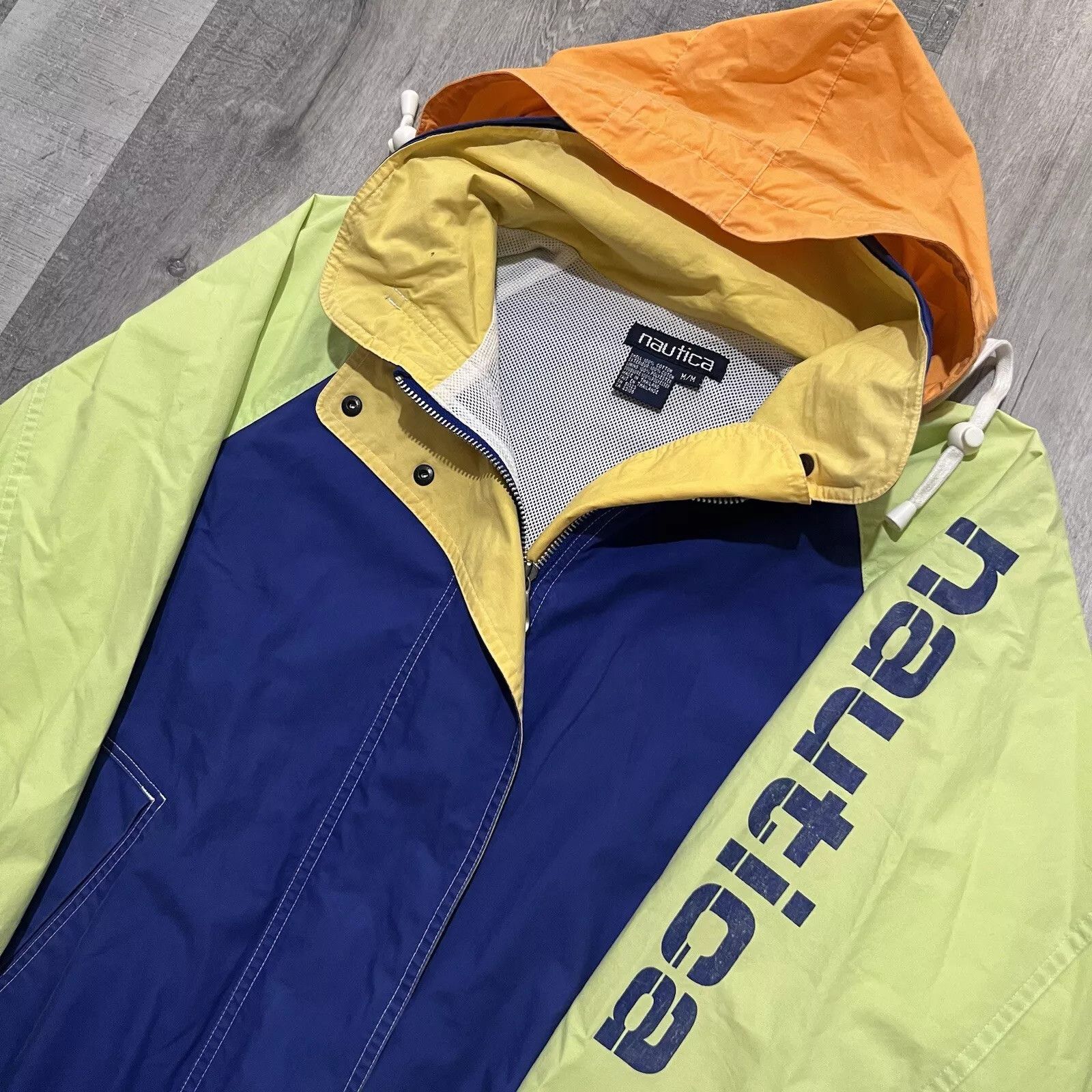 Nautica Nautica Color Block Mesh Lined Colorful Windbreaker Jacket Size US M / EU 48-50 / 2 - 3 Thumbnail