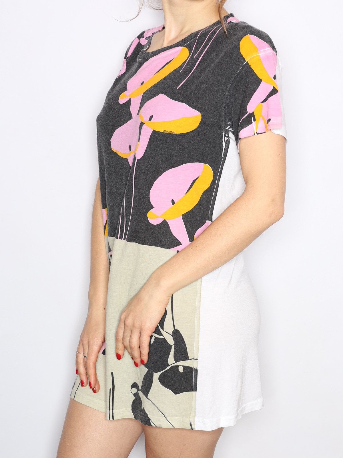 Miu Miu Miu Miu Short Dress Tunic Cotton Printed Size XS / US 0-2 / IT 36-38 - 4 Thumbnail