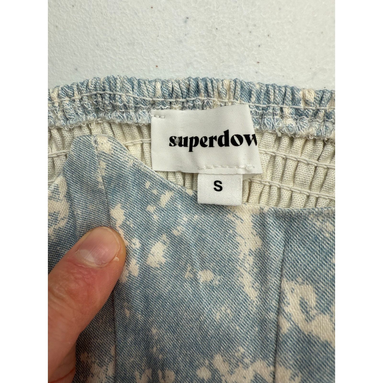 superdown Superdown Women's Bustier Top Sweetheart Neckline Tie-Dye Size S / US 4 / IT 40 - 3 Thumbnail