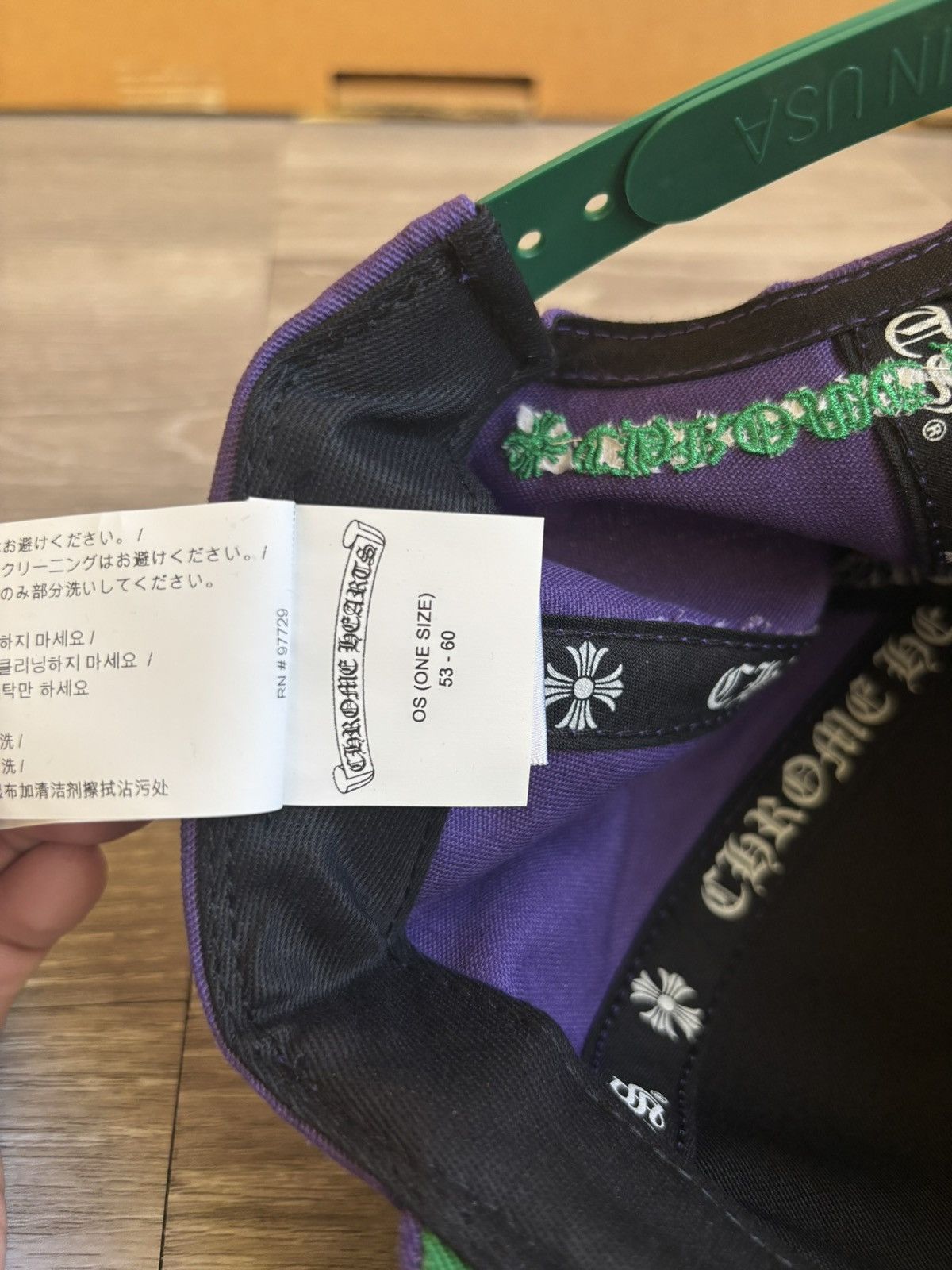 Chrome Hearts Chrome Hearts CH Baseball Cap Purple/Green Snapback Hat Size ONE SIZE - 12 Thumbnail