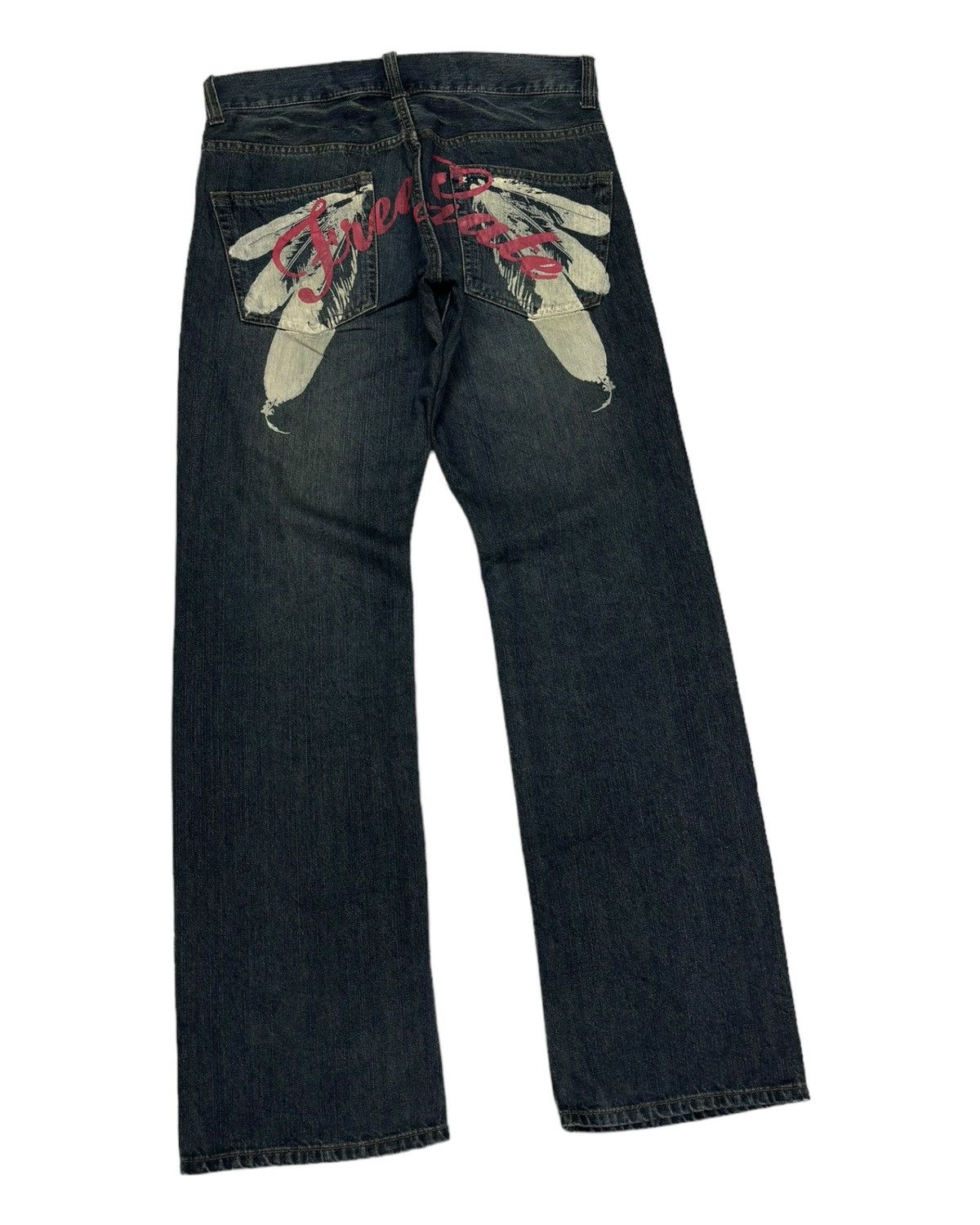 If Six Was Nine RARE VINTAGE HAND TAILORED DENIM FREE GATE DISTRESS DENIM Size US 32 / EU 48 - 3 Thumbnail