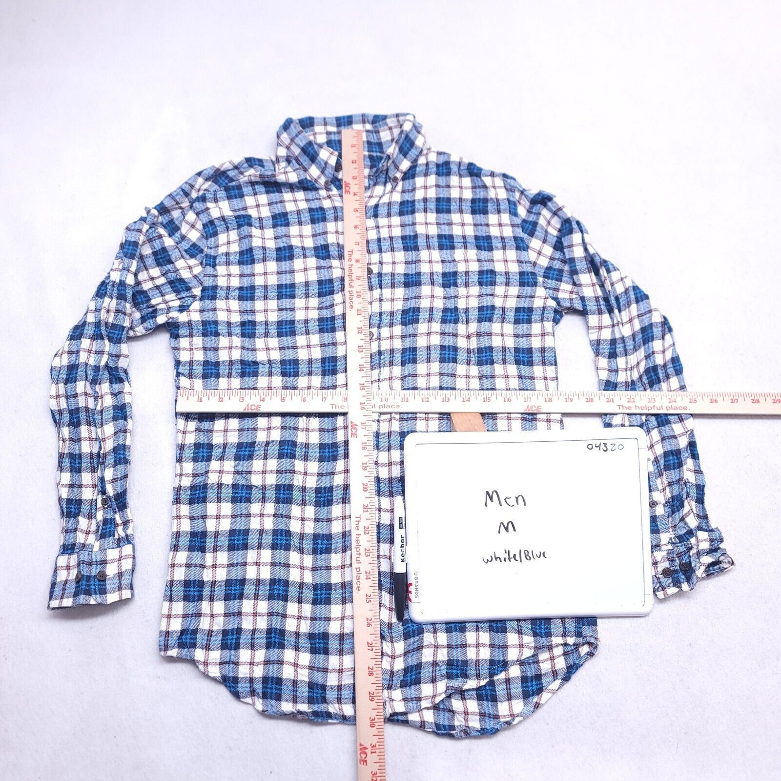 Croft & Barrow Croft & Barrow Tartan Flannel Shirt Mens Size Medium M Blue Size US M / EU 48-50 / 2 - 6 Thumbnail
