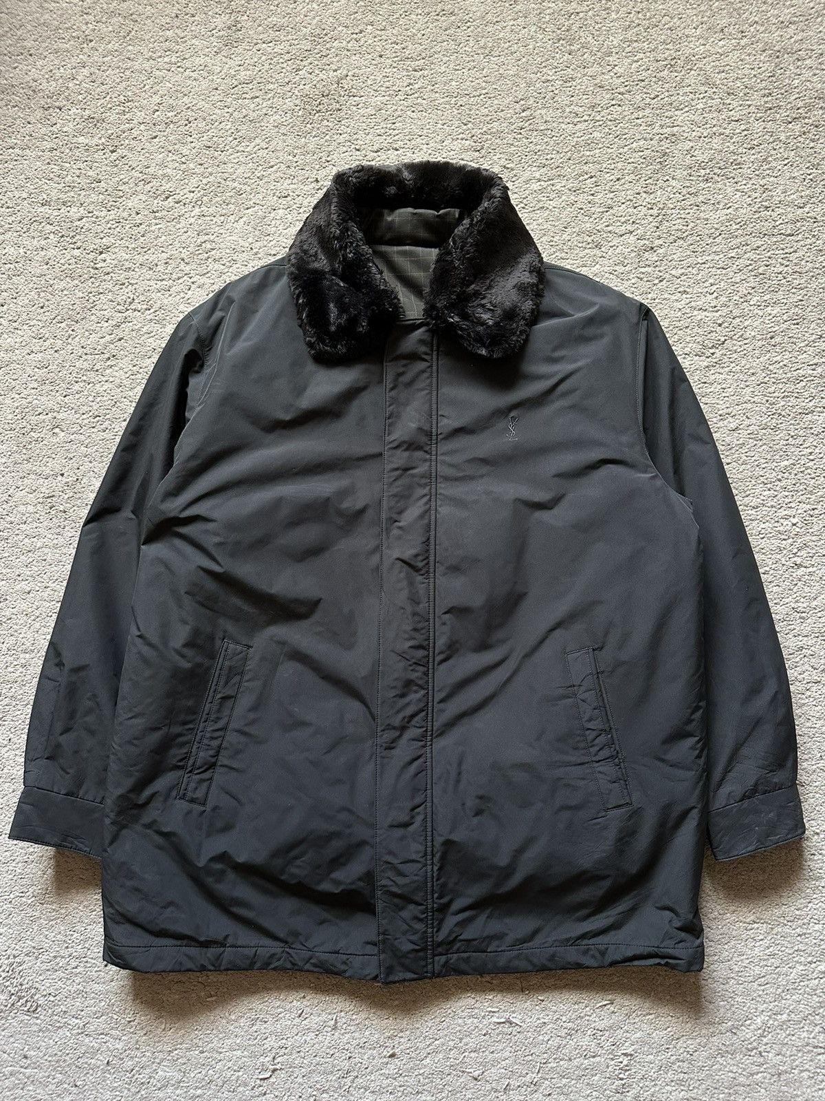 Yves Saint Laurent 1990s Yves Saint Laurent Detachable Puffer Vest Jacket Size US L / EU 52-54 / 3 - 1 Thumbnail
