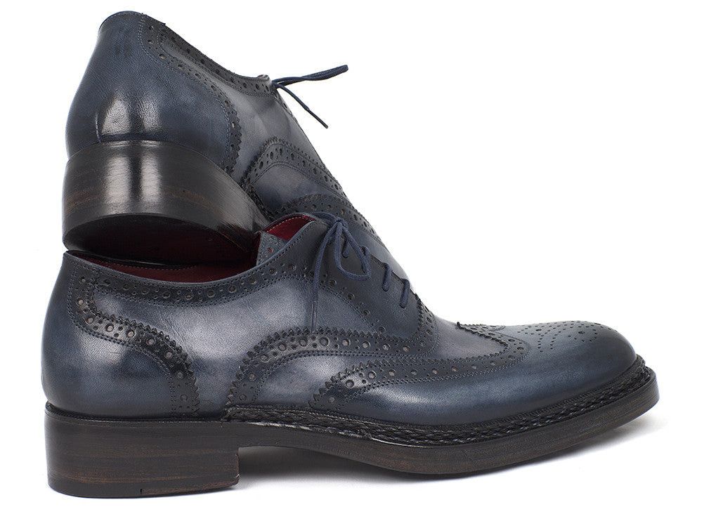 Handmade Handmade Men's Triple Leather Sole Wingtip Brogues shoes Size US 9.5 / EU 42-43 - 1 Thumbnail