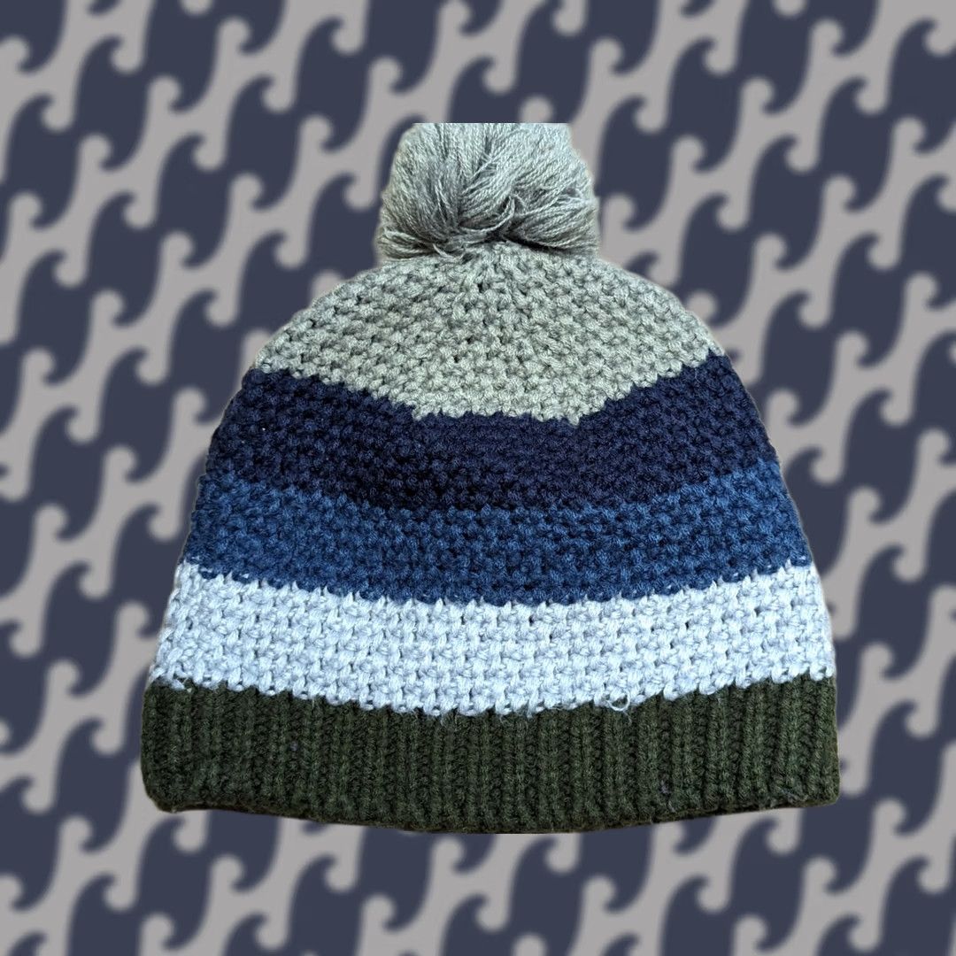 Vintage MAN Truckwear Edition Beanie Hat One Size Striped Pom Pom Lined Knitted Size ONE SIZE - 1 Thumbnail