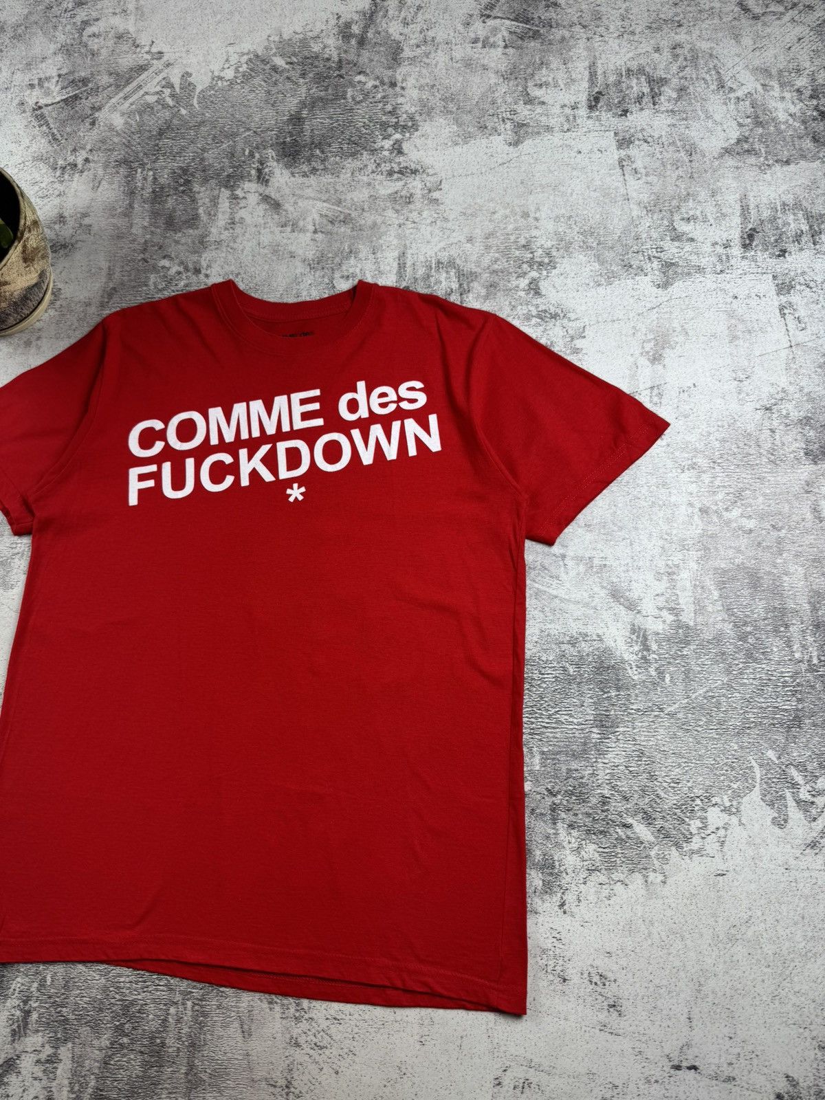 Comme Des Fuck Down Comme Des Fuckdown Men’s XLarge Red Logo Hip Hop Rap Cotton T Shirt Tee Jersey Size US XL / EU 56 / 4 - 4 Thumbnail