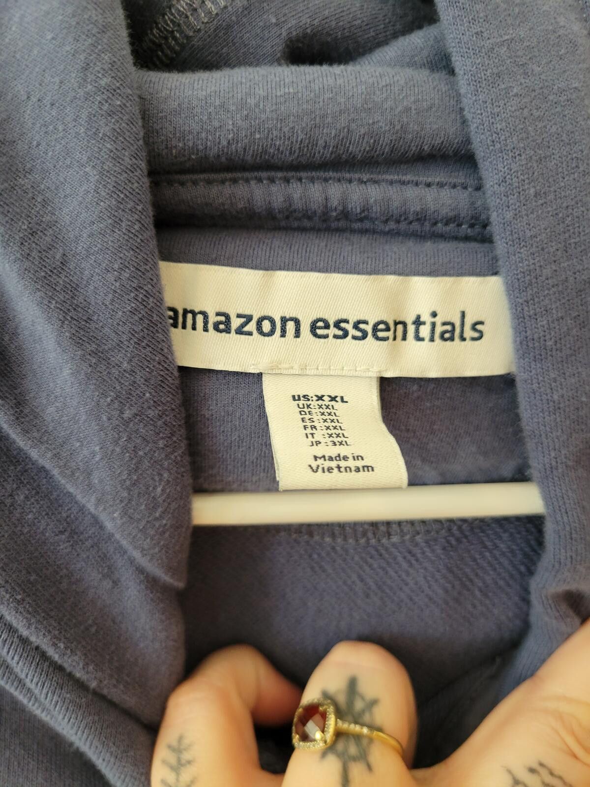 Other Amazon Essentials Men's Full-Zip Hoodie XXL Blue Size US XXL / EU 58 / 5 - 2 Thumbnail
