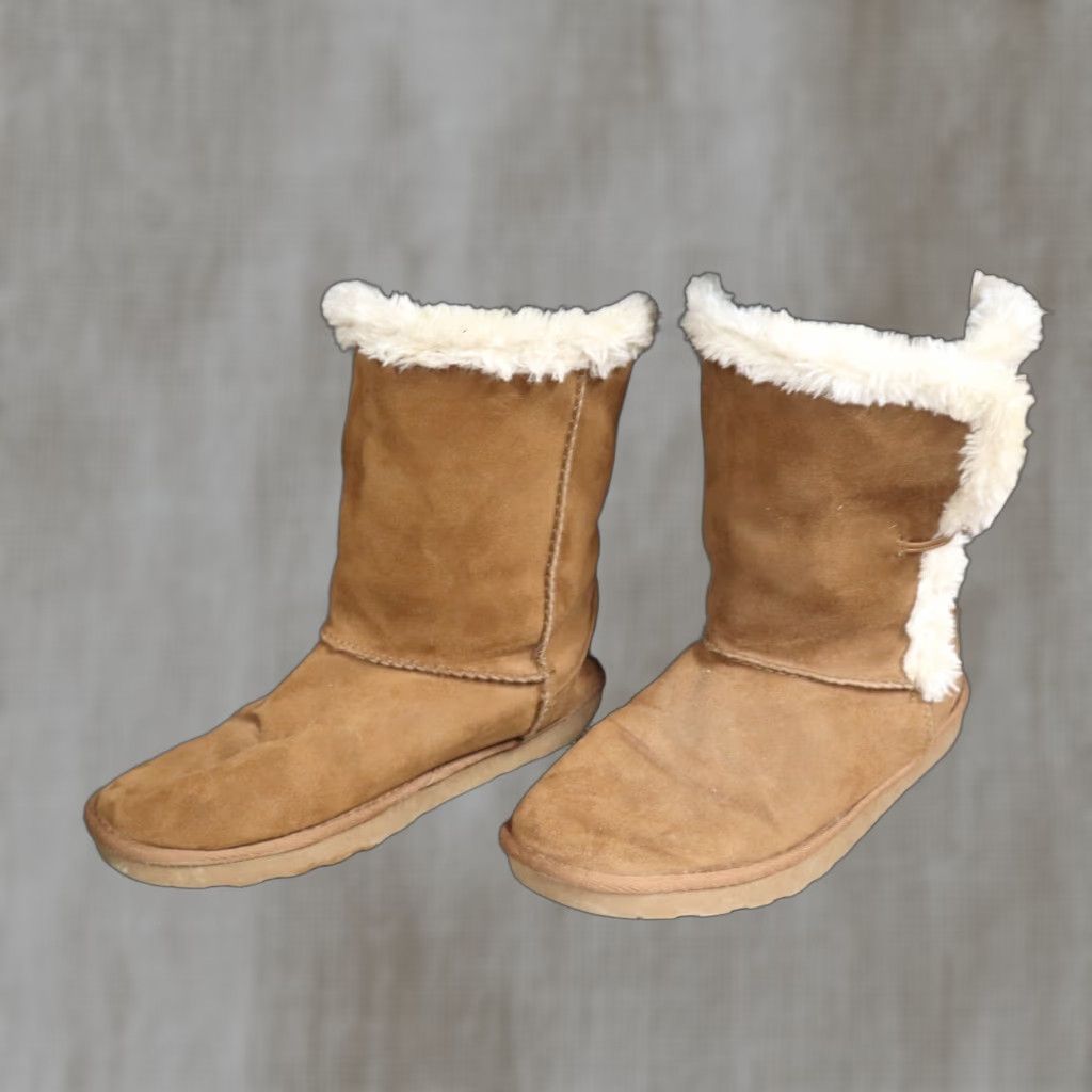 Joe Boxer Joe Boxer Boots Roby Brown Faux Fur Winter Booties Slippers Size 8 Women Size US 8 / IT 38 - 1 Thumbnail