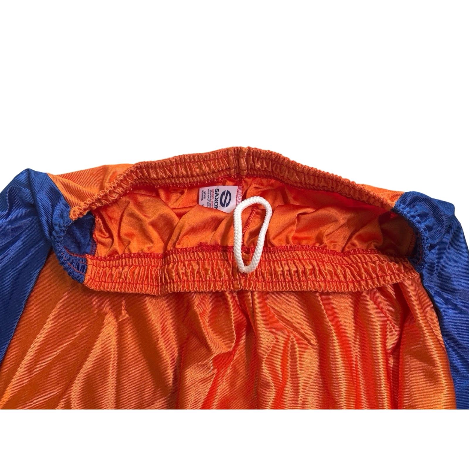 Vintage VINTAGE Saxon Dazzle Basketball Shorts Mens M Orange 90s Canada Size US 31 - 5 Thumbnail