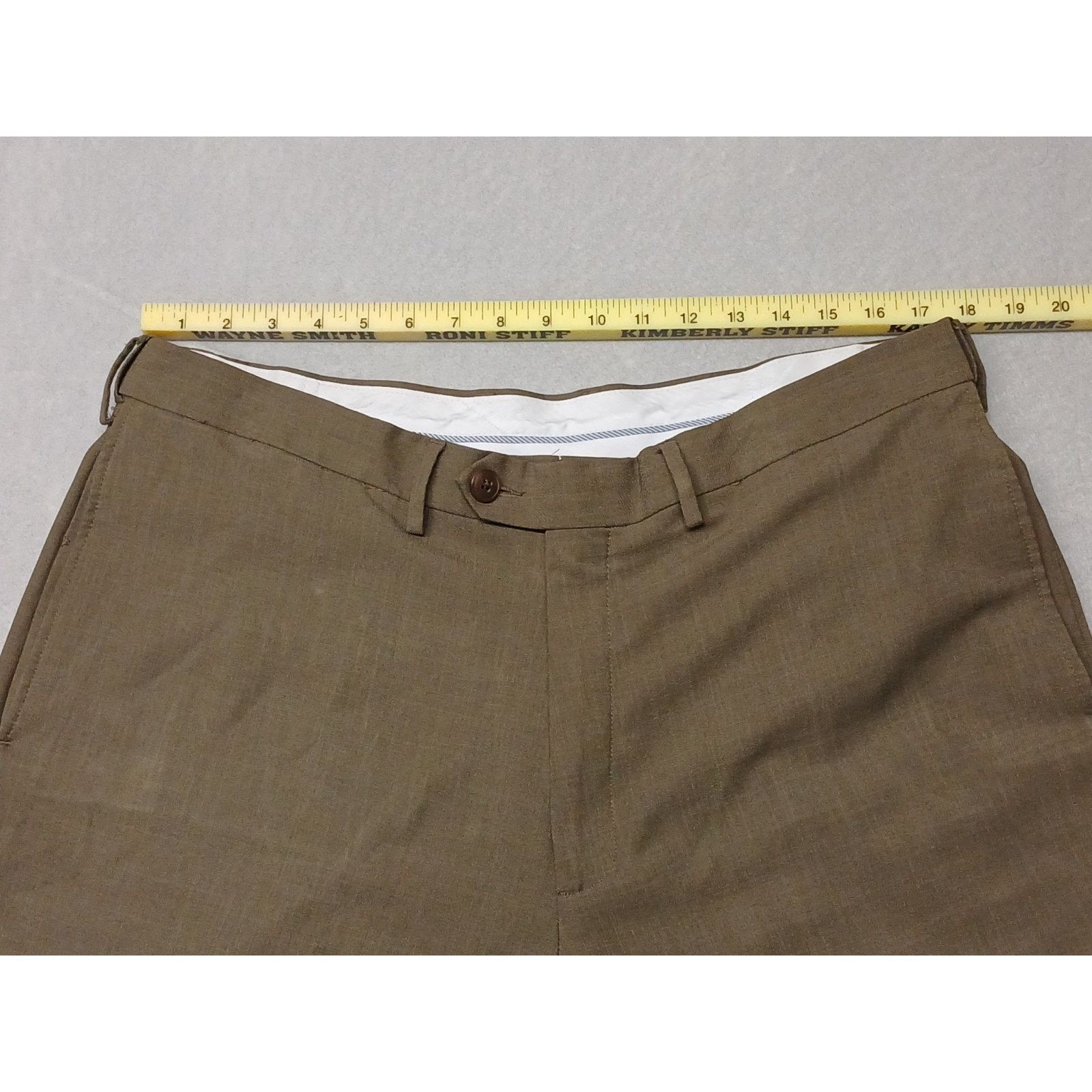 Haggar Haggar 38x32 Beige Polyester Relaxed Comfort Classic Pants Size US 38 / EU 54 - 6 Thumbnail