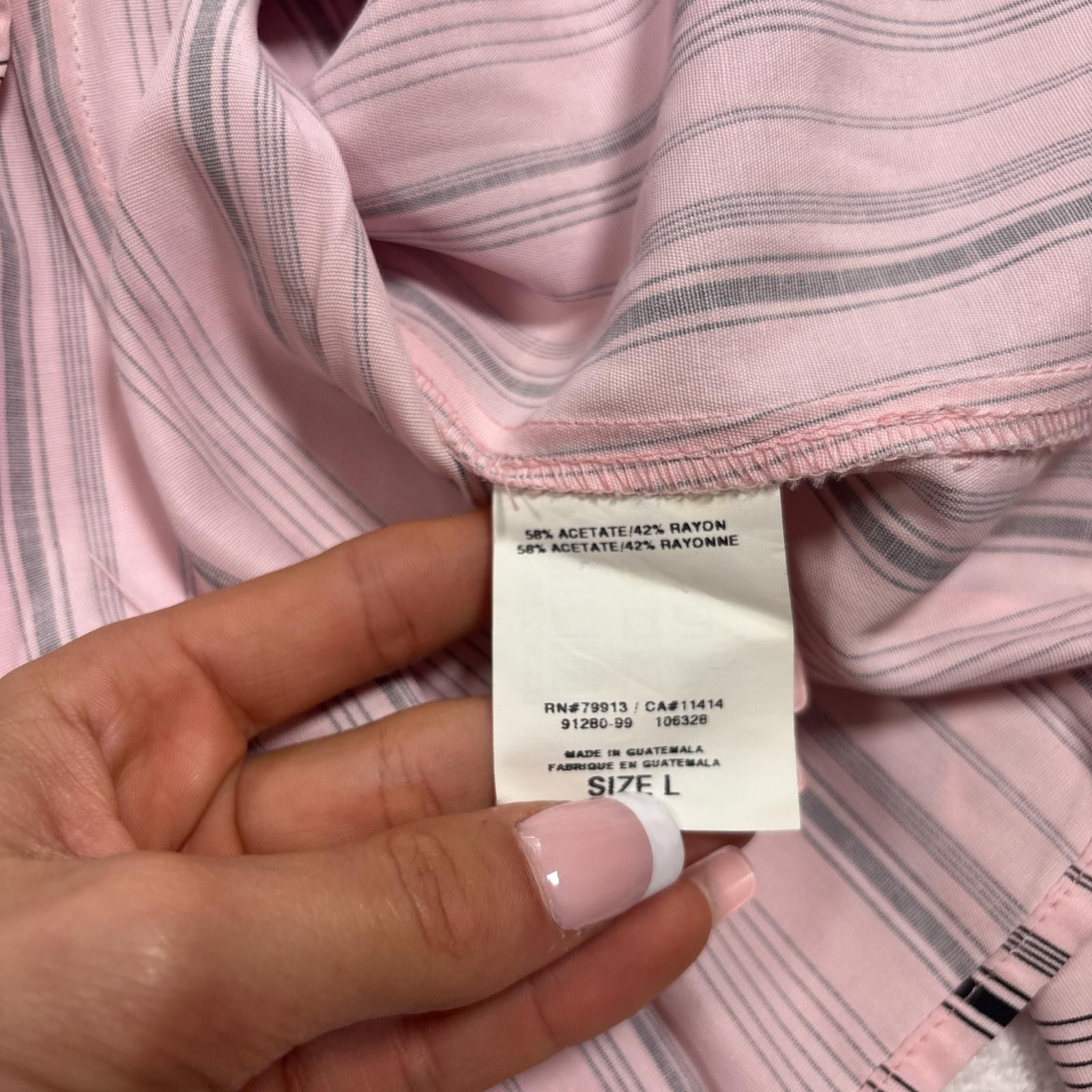 Other y2k pink striped coquette tie back blouse Size L / US 10 / IT 46 - 7 Thumbnail