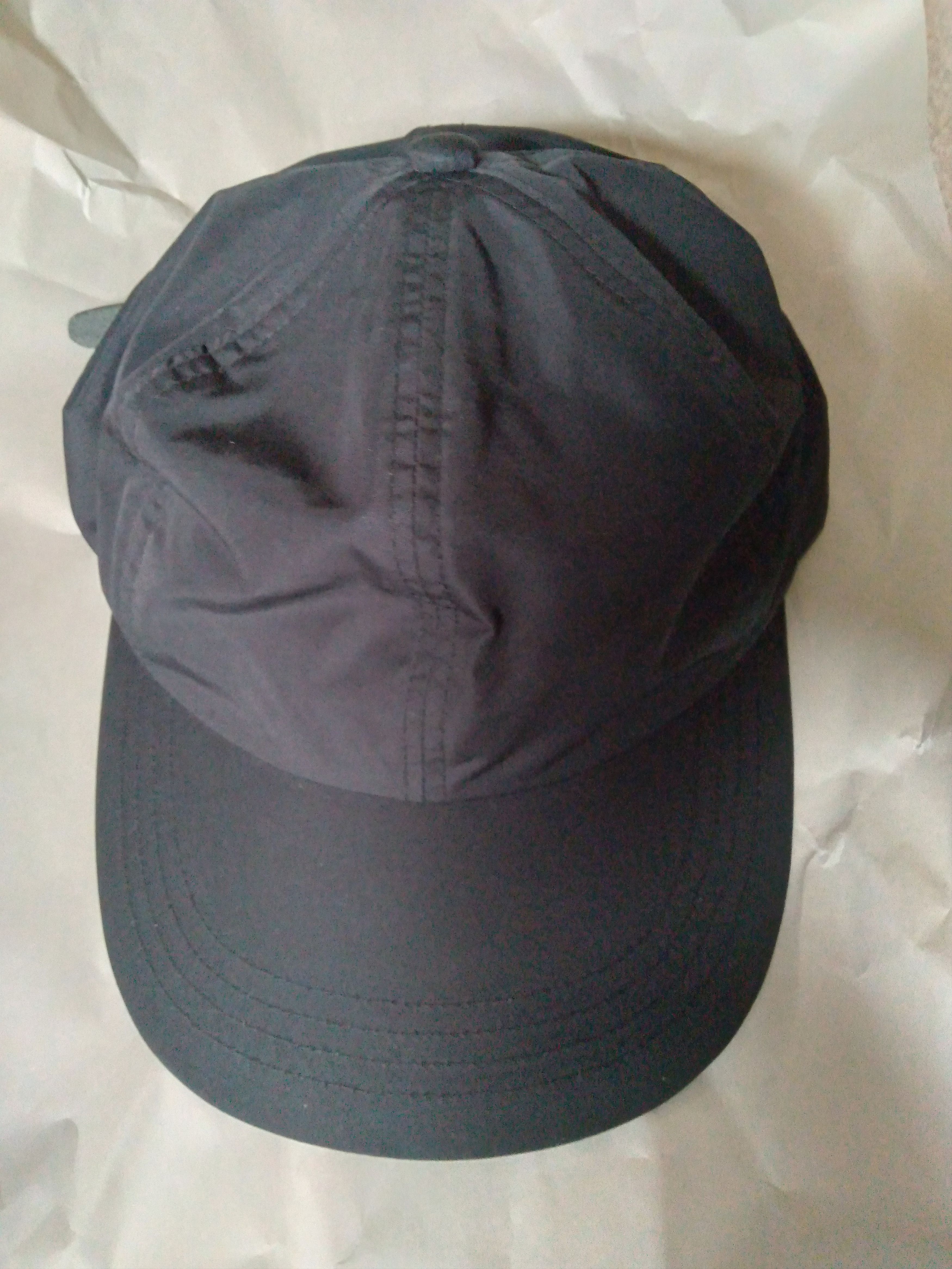 Nylon Cap Hat Water Repellant Black