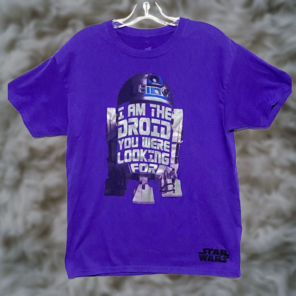 Disney Disney Star Wars I Am The Droid You Were Looking For R2D2 Shirt Mens M Purple Shirt Size US M / EU 48-50 / 2 - 1 Thumbnail
