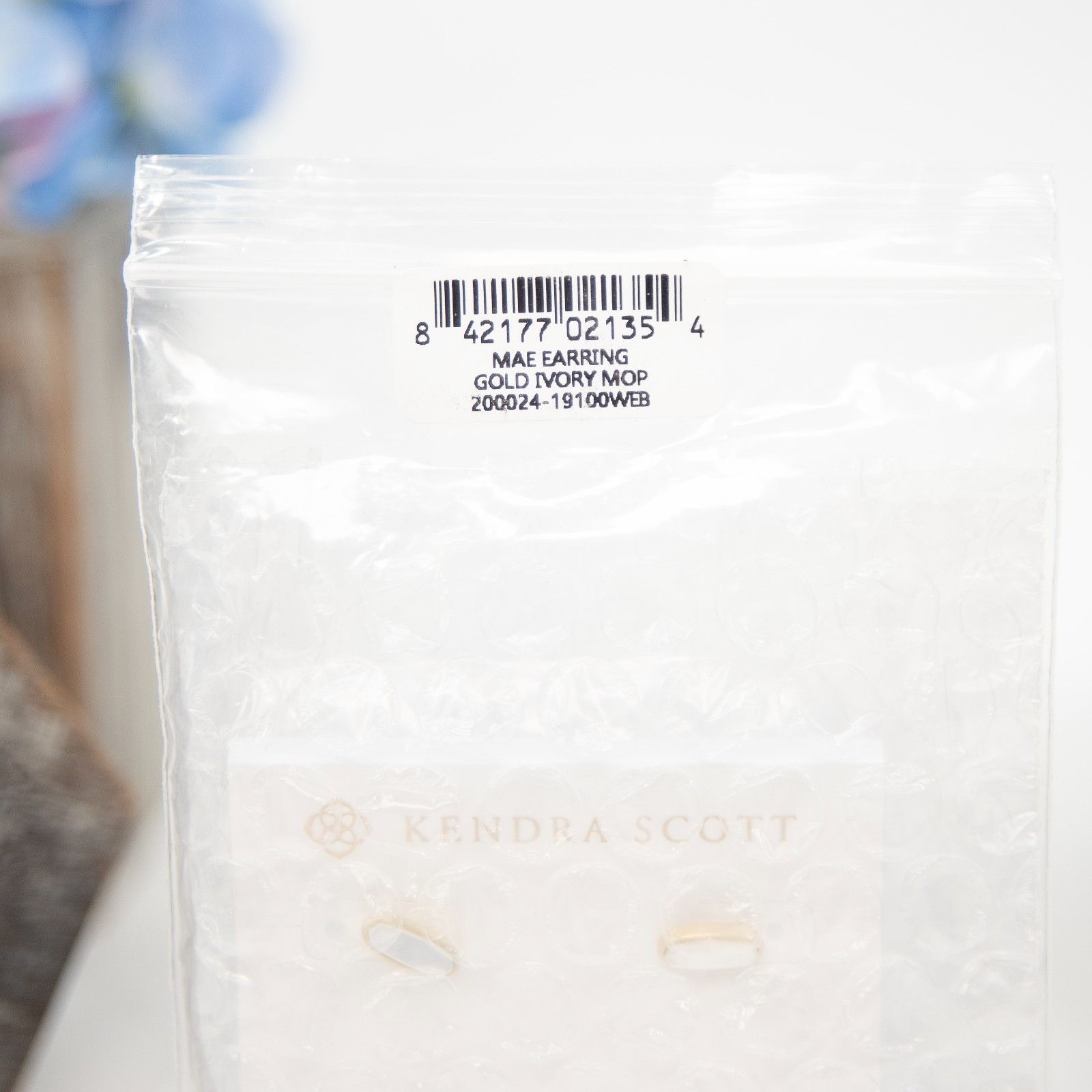 Kendra Scott Kendra Scott Mae Gold Plated Mother of Pearl Mini Stud Earri Size ONE SIZE - 3 Thumbnail