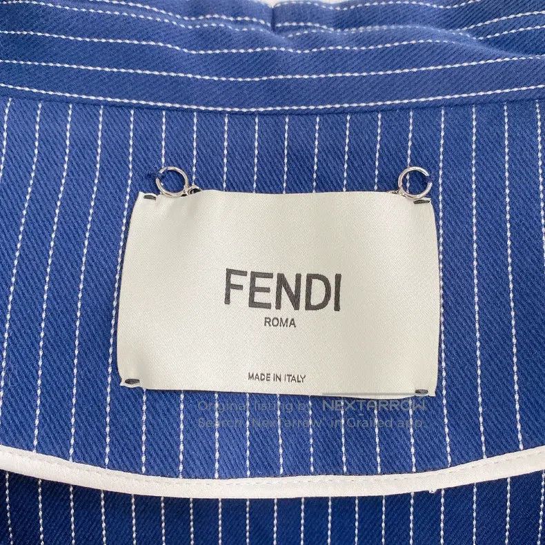 Fendi Fendi Blue striped jacket Size S / US 4 / IT 40 - 5 Thumbnail