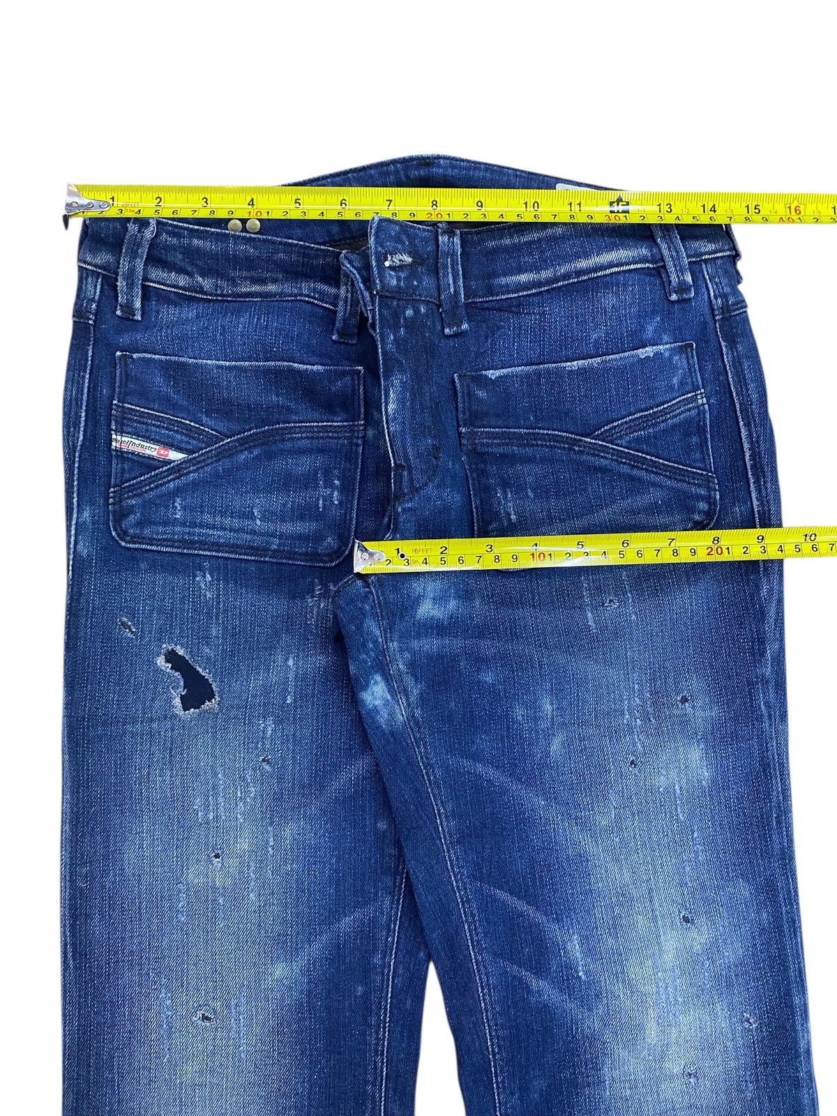Diesel Diesel Bush Pants Dark Blue Wash Style Straight Cut Jeans Size US 29 - 5 Thumbnail