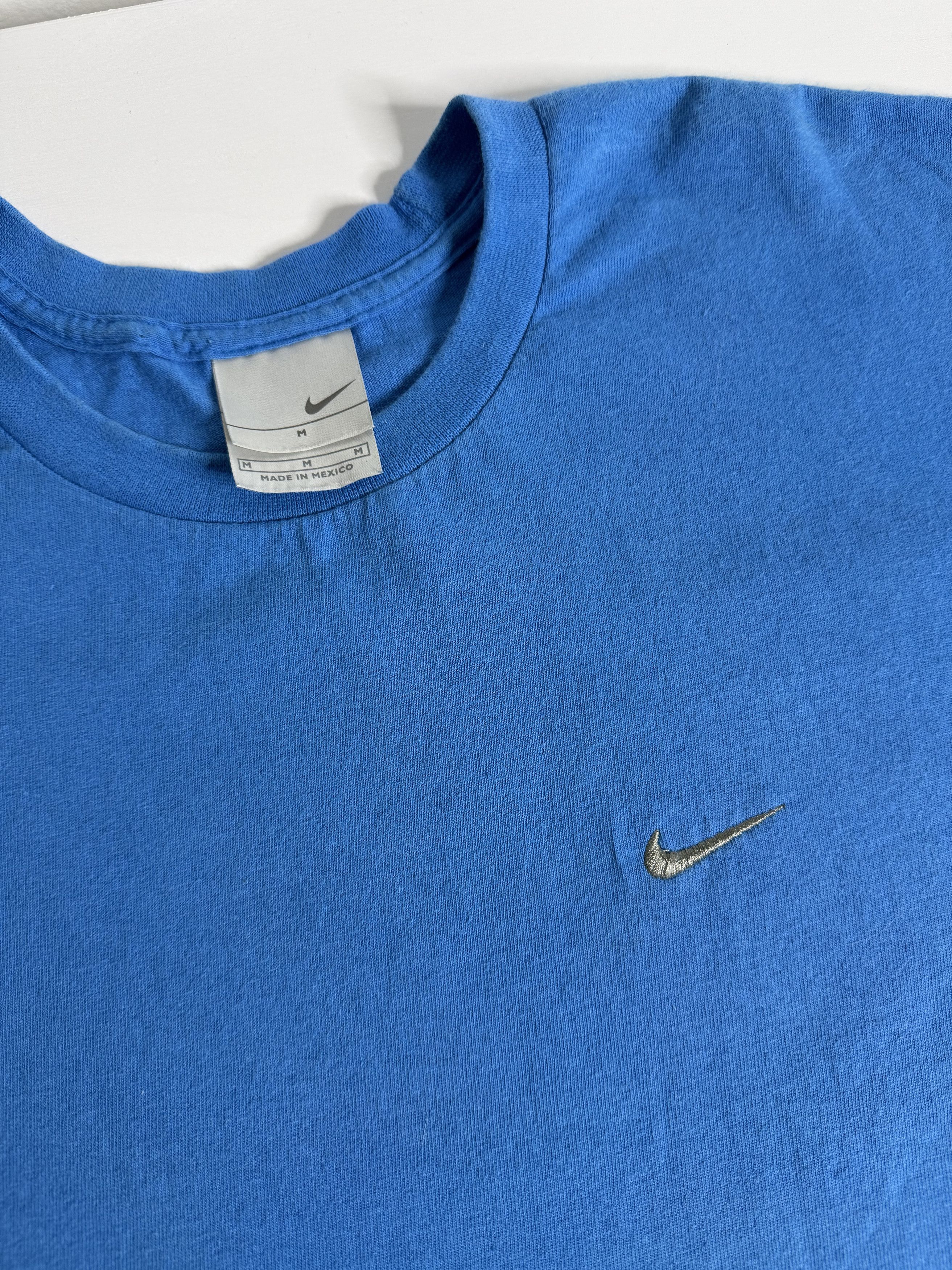 Nike Vintage Nike Micro Logo Tee "Blue" Size US M / EU 48-50 / 2 - 2 Thumbnail