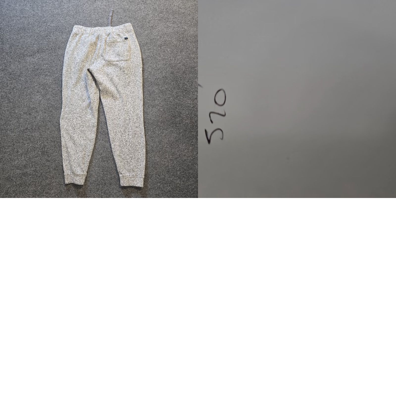 Vintage L.L. Bean Pants Womens Small Gray Knit Fleece Joggers Pull On Casual Lounge Tapered Leg Pockets Regular Fit Size 28" / US 6 / IT 42 - 9 Thumbnail
