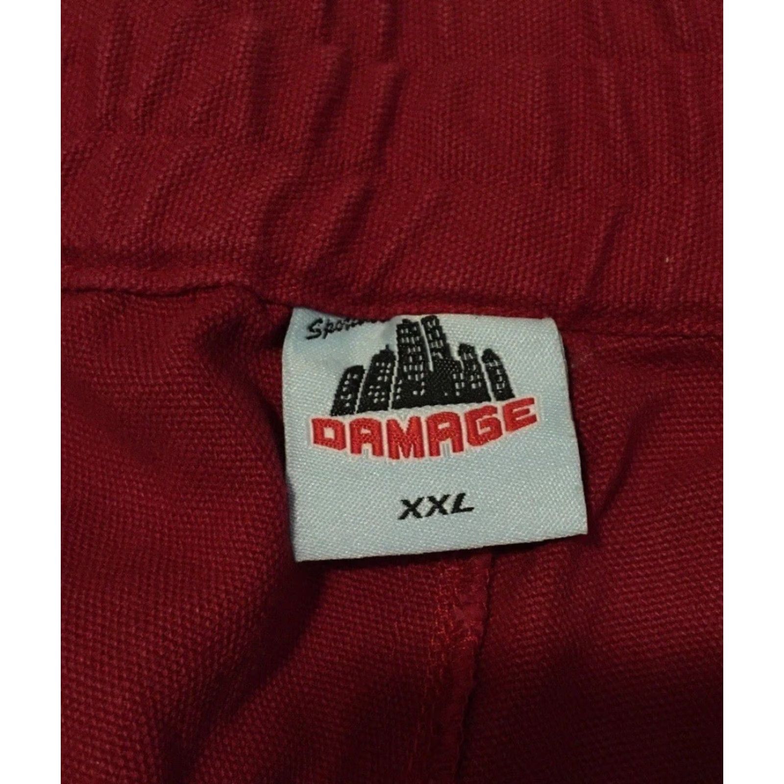 Vintage DAMAGE Baggy Double Knee Pants 2XL Red Polar Skate Co Carpenter Men Pants Vintage 90s Military Grunge Hip Hop Skate USA Big Boy MENS Size US 39 - 5 Thumbnail