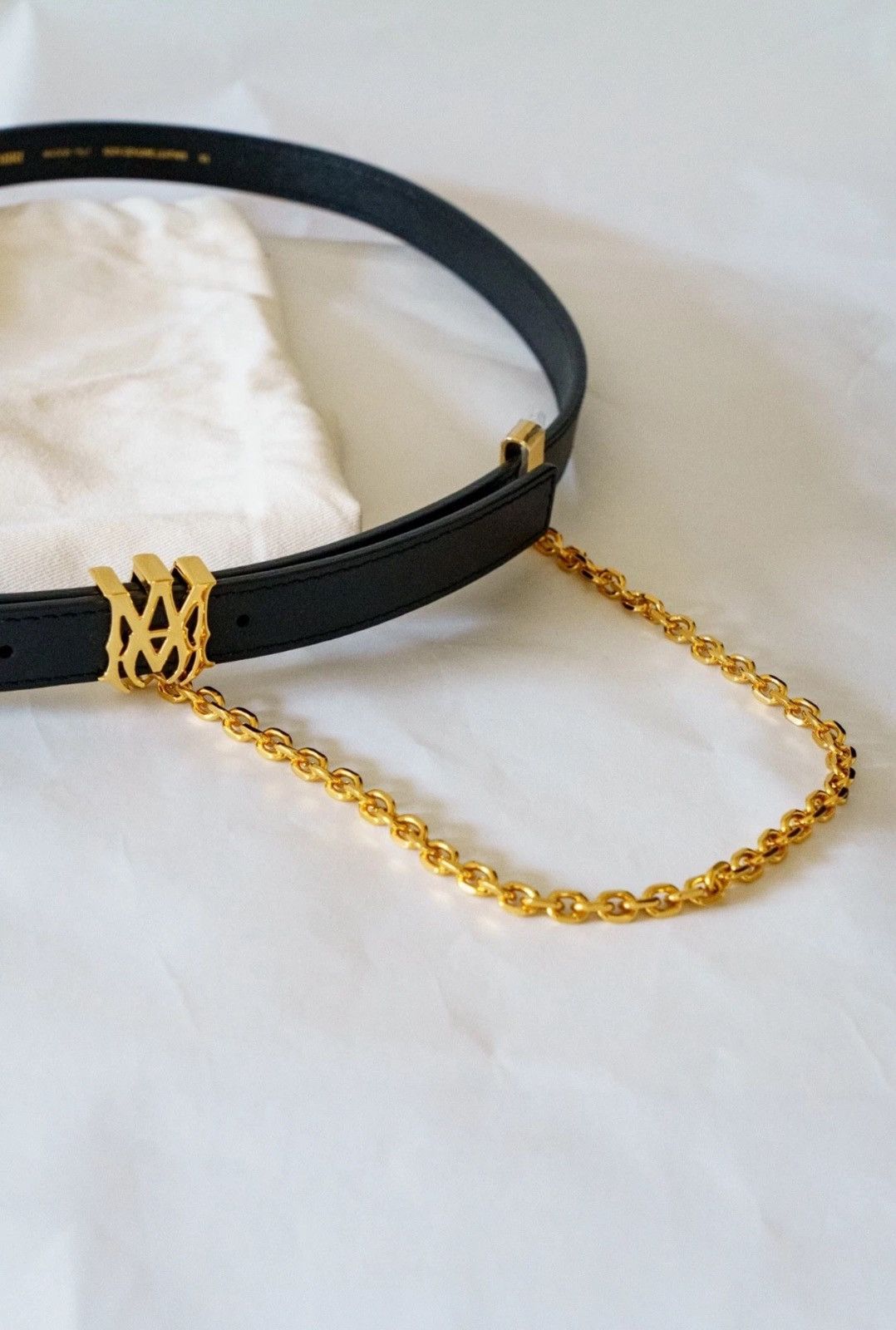 Amiri Amiri MA black chain belt size 95 Size 38 - 4 Thumbnail