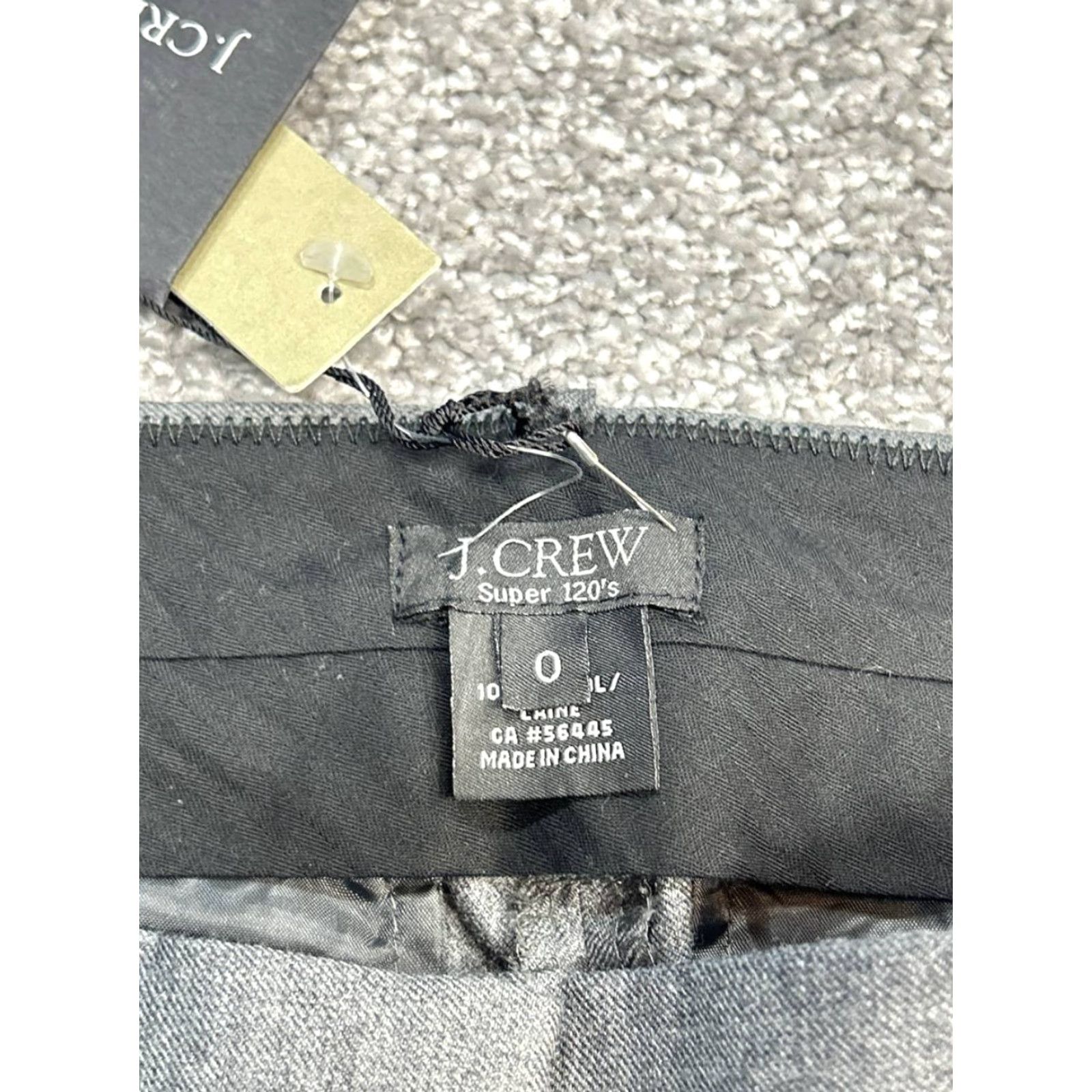 J.Crew J. Crew Super 120s Dress Pants Womens 0 Gray City Fit Mid Rise Bootcut Leg New Size 25" / US 0 / IT 36 - 7 Thumbnail