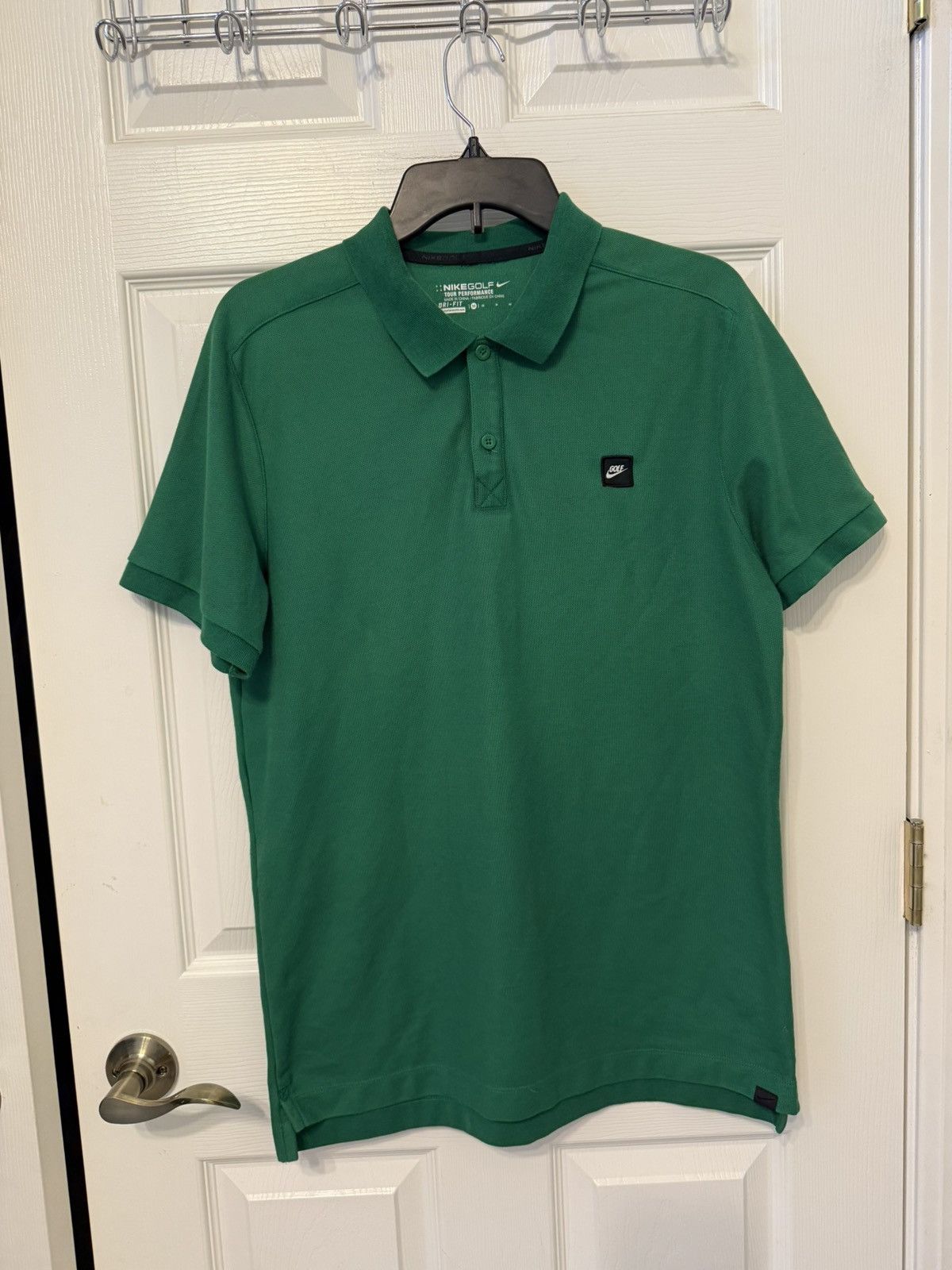 Nike Nike Golf Mens M green polo Dri-FIT Size US M / EU 48-50 / 2 - 1 Thumbnail