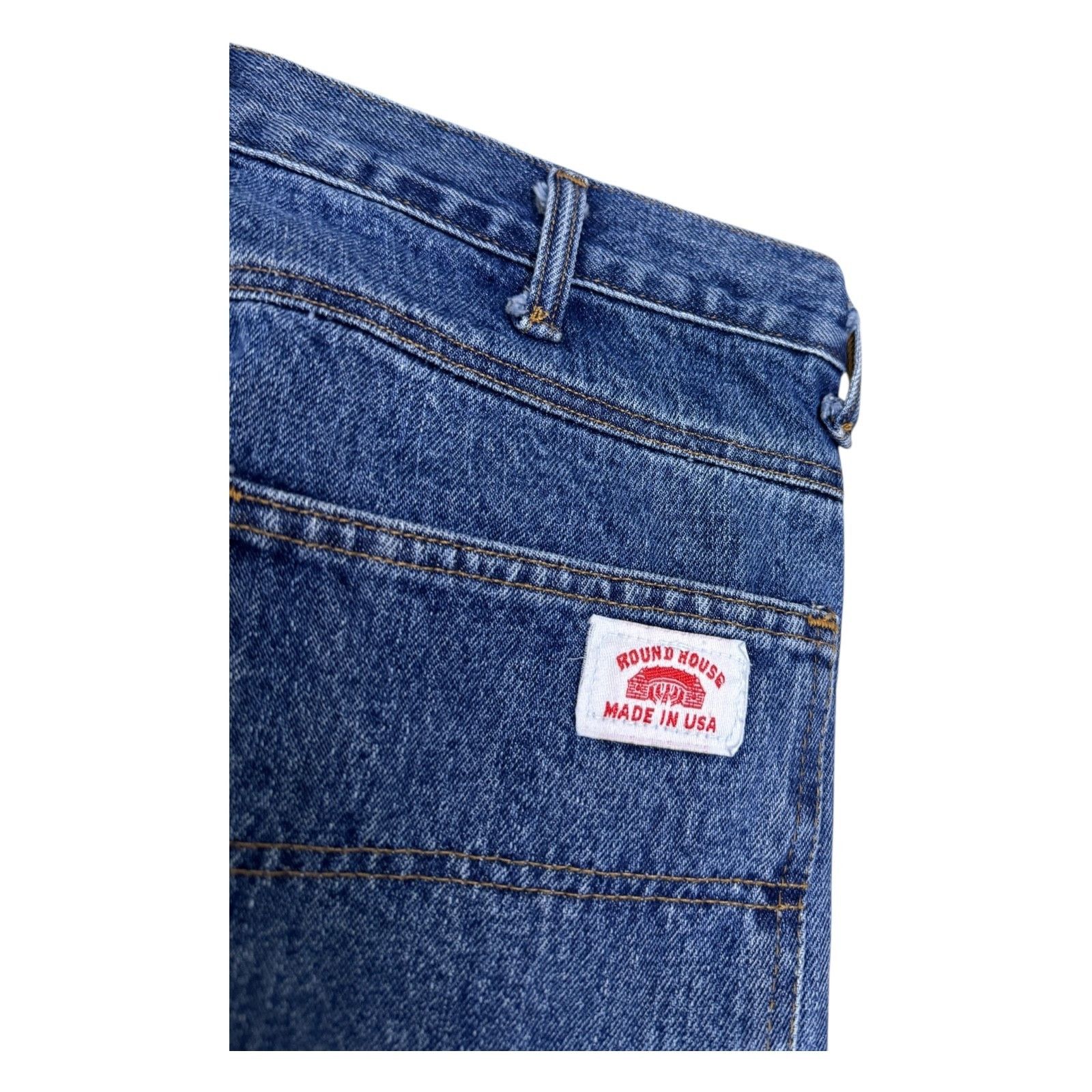 Vintage ROUNDHOUSE VINTAGE 90s Retro Heavy Deni Pants Jeans 30x28 Size US 30 / EU 46 - 3 Thumbnail