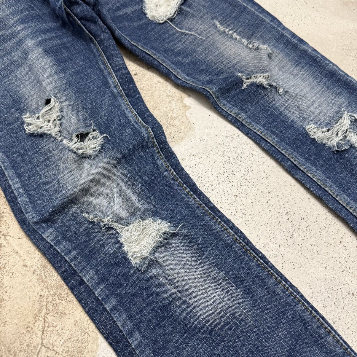 Japanese Brand I6w9 Style Distressed Skinny Denim Pants Size US 29 - 6 Thumbnail