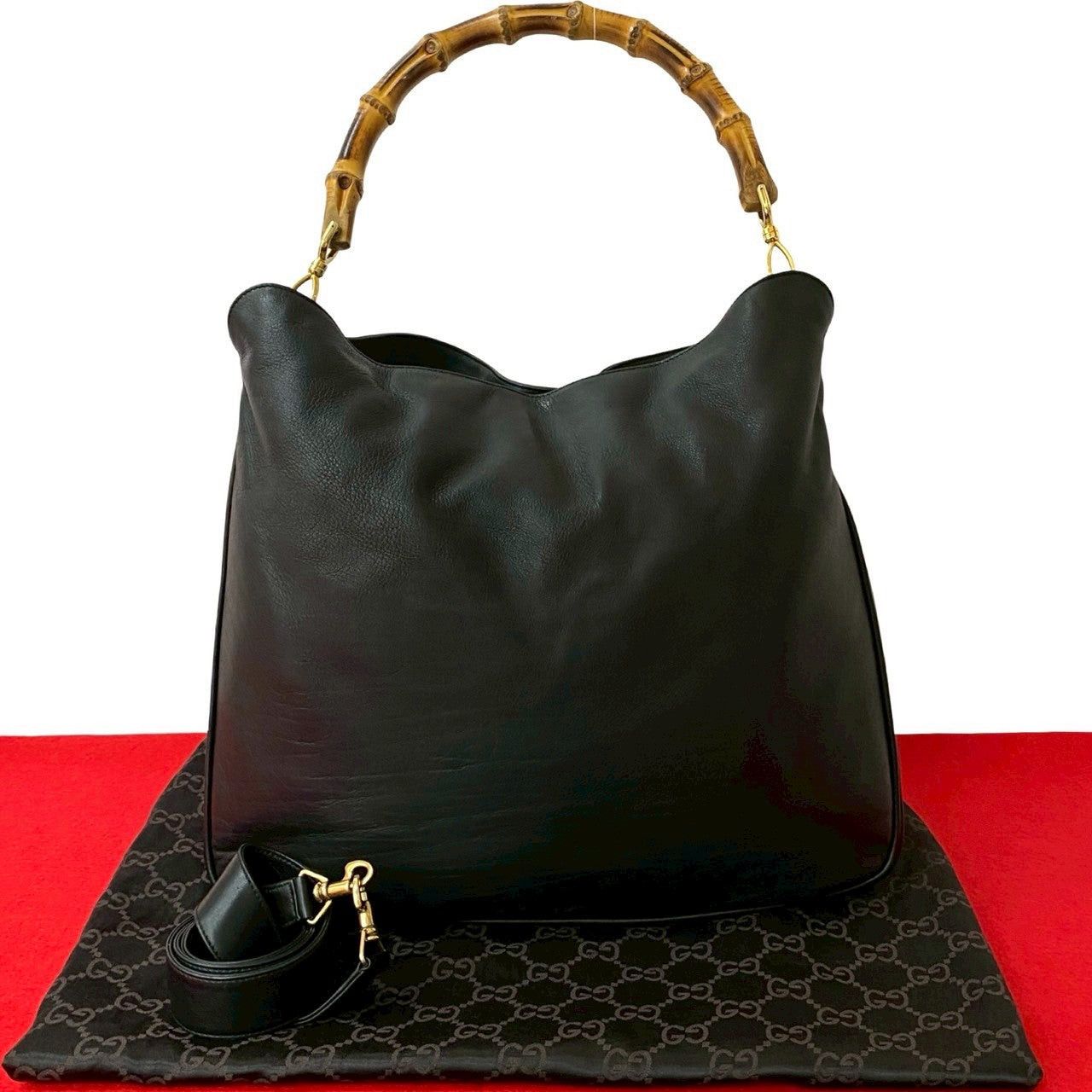 Gucci Gucci Shoulder Bag Black Leather Size ONE SIZE - 1 Thumbnail