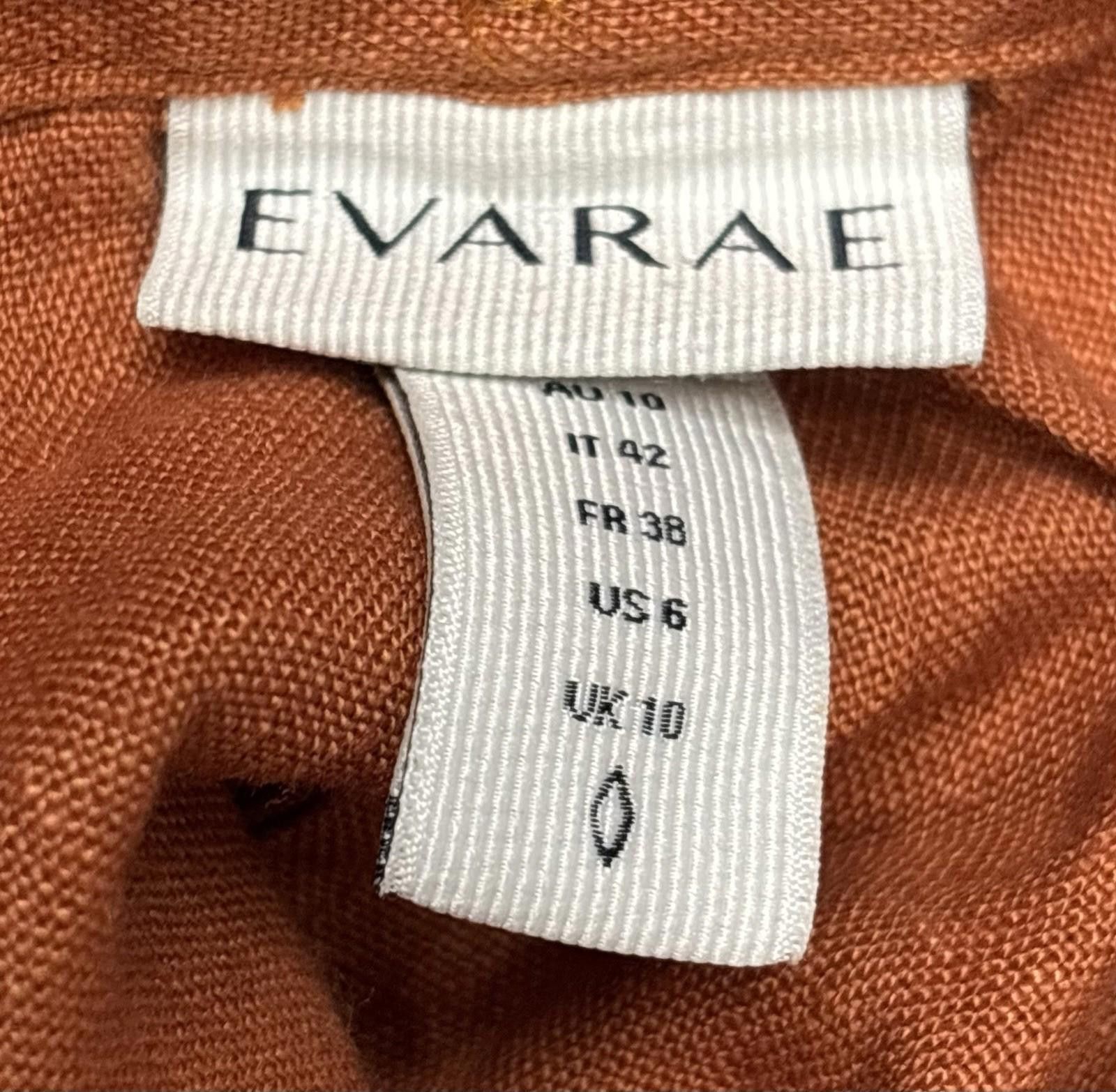 Other Evarae Pants Women Size 6 26x27 Linen Wide Leg Long Paperbag Size 28" / US 6 / IT 42 - 2 Thumbnail