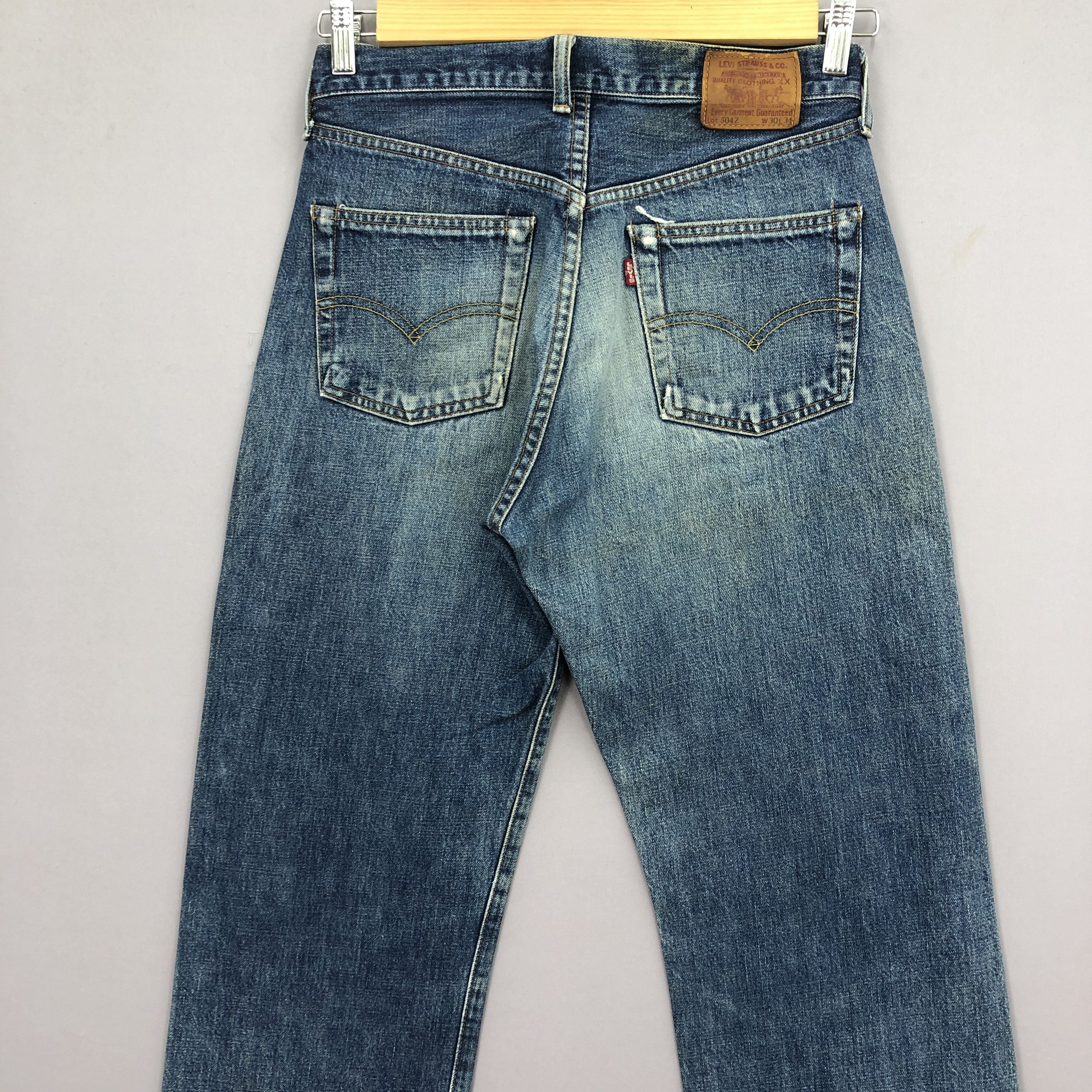 Levi's × Vintage Vintage Levis 504z Selvedge Jeans Faded Ripped Denim Size 28" / US 6 / IT 42 - 3 Thumbnail