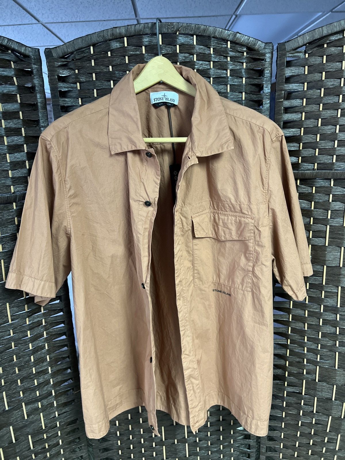 Stone Island Comfort Fit Short-Sleeve Overshirt