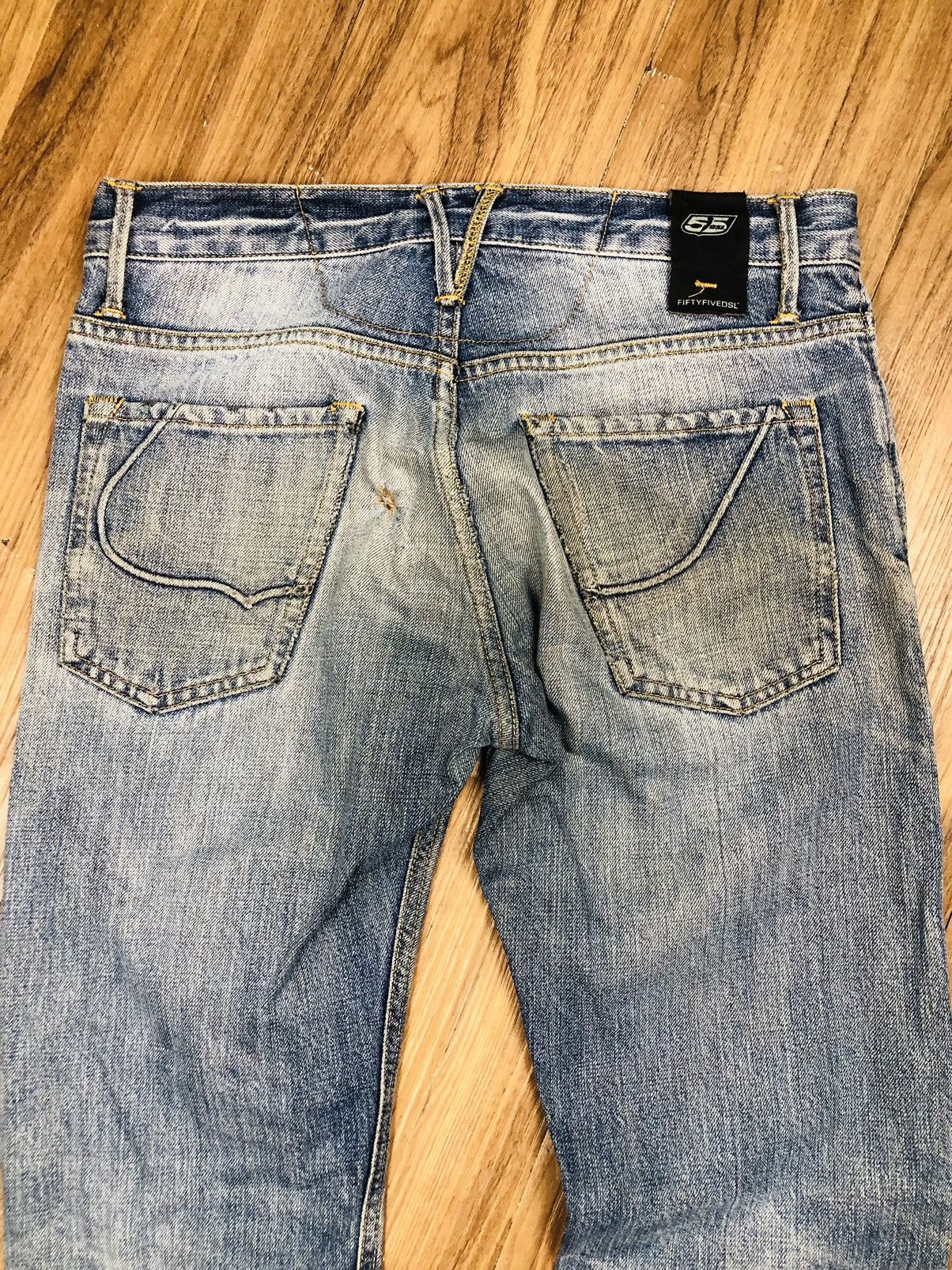 55DSL 55DSL Pearn Slim Fit Ripped Denim Jeans (38) Size US 28 / EU 44 - 17 Thumbnail
