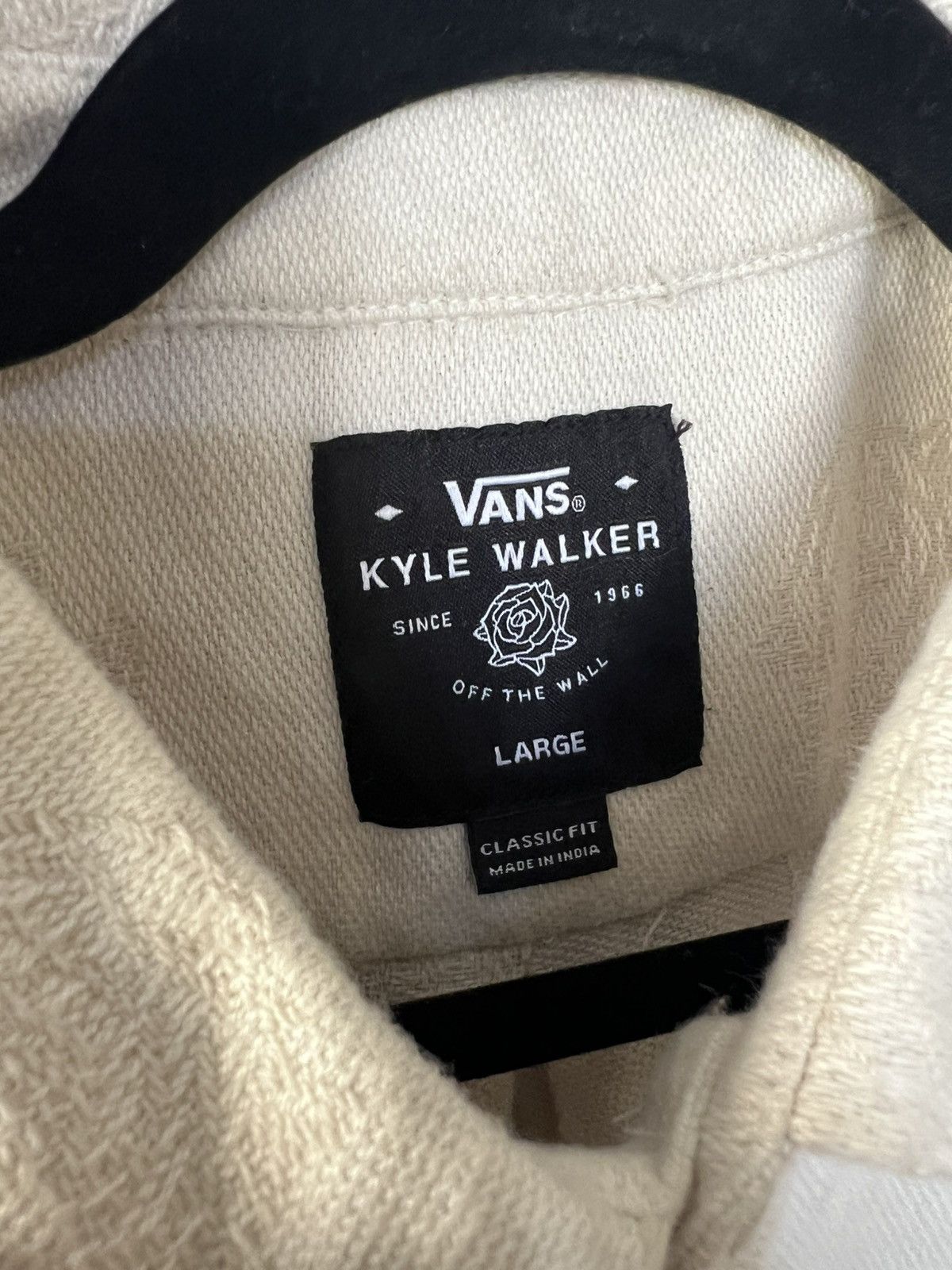 Vans Vans Antique White Kyle Walker L/S Flannel Shirt Size US L / EU 52-54 / 3 - 6 Thumbnail